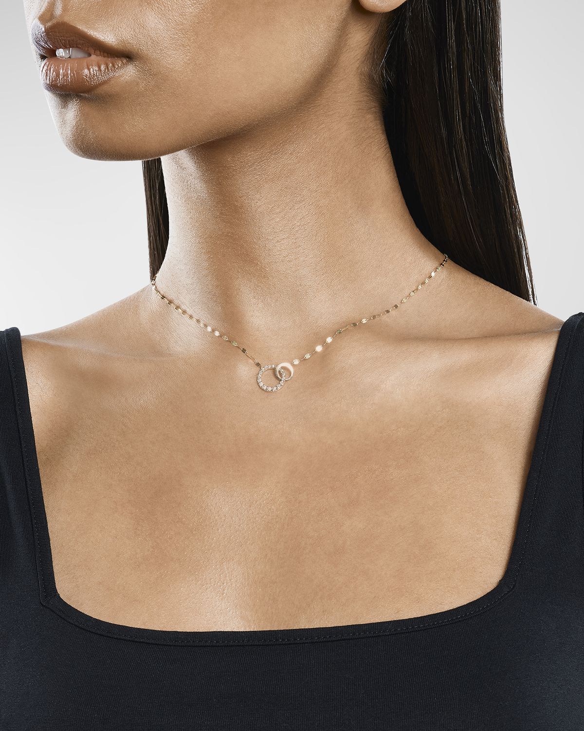 LANA Flawless Interlocking Cusp Necklace