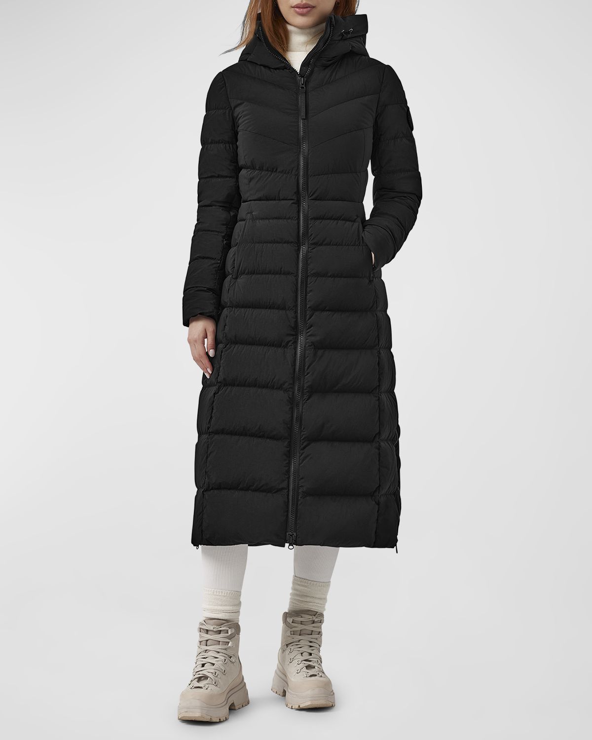 Canada Goose Clair Long Coat Black Label