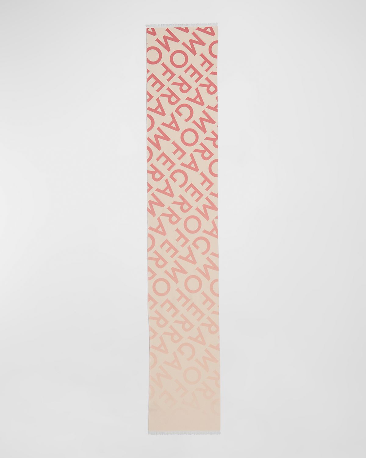 Ferragamo Wool-Cashmere Logo Scarf