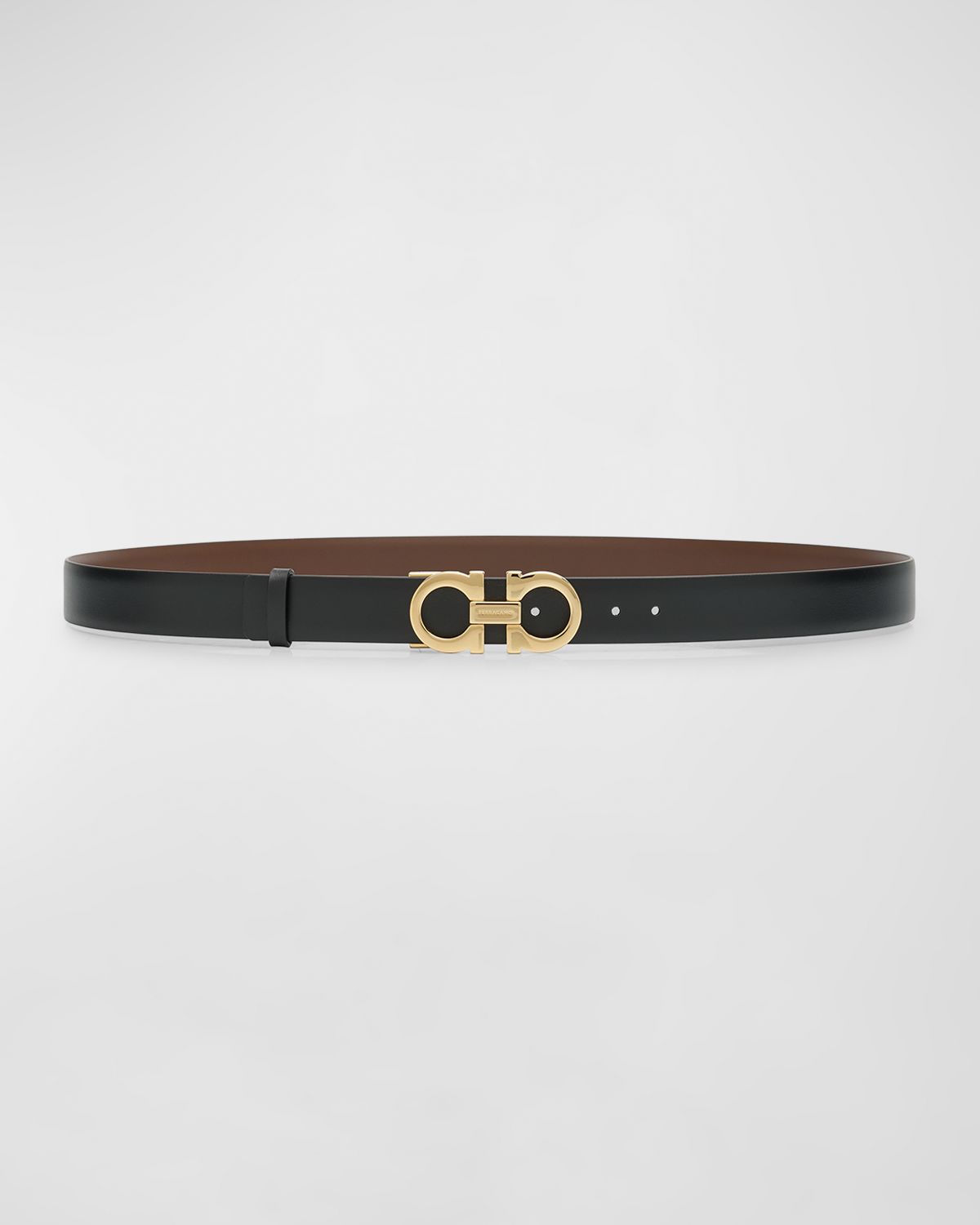 Ferragamo Gancini Leather Belt