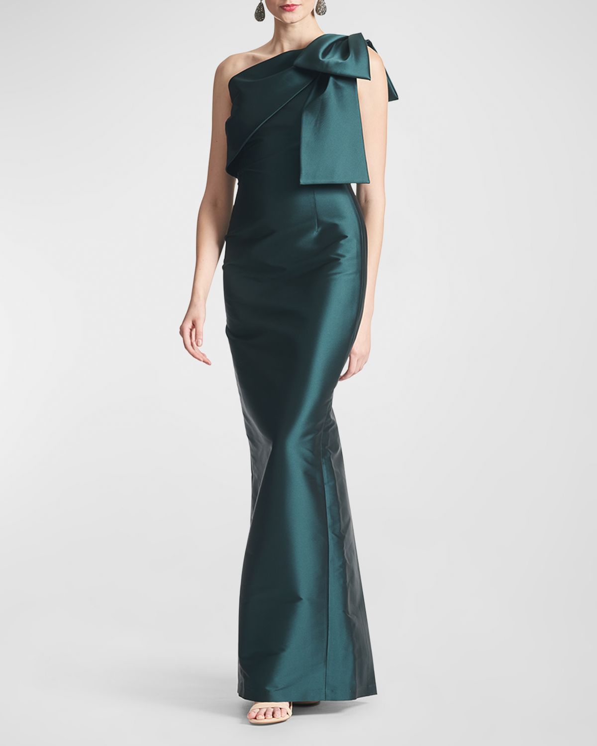 SACHIN BABI Bonnie One-Shoulder Bow Column Gown | Thumbnail 2 SACHIN BABI Bonnie One-Shoulder Bow Column Gown | Thumbnail 2