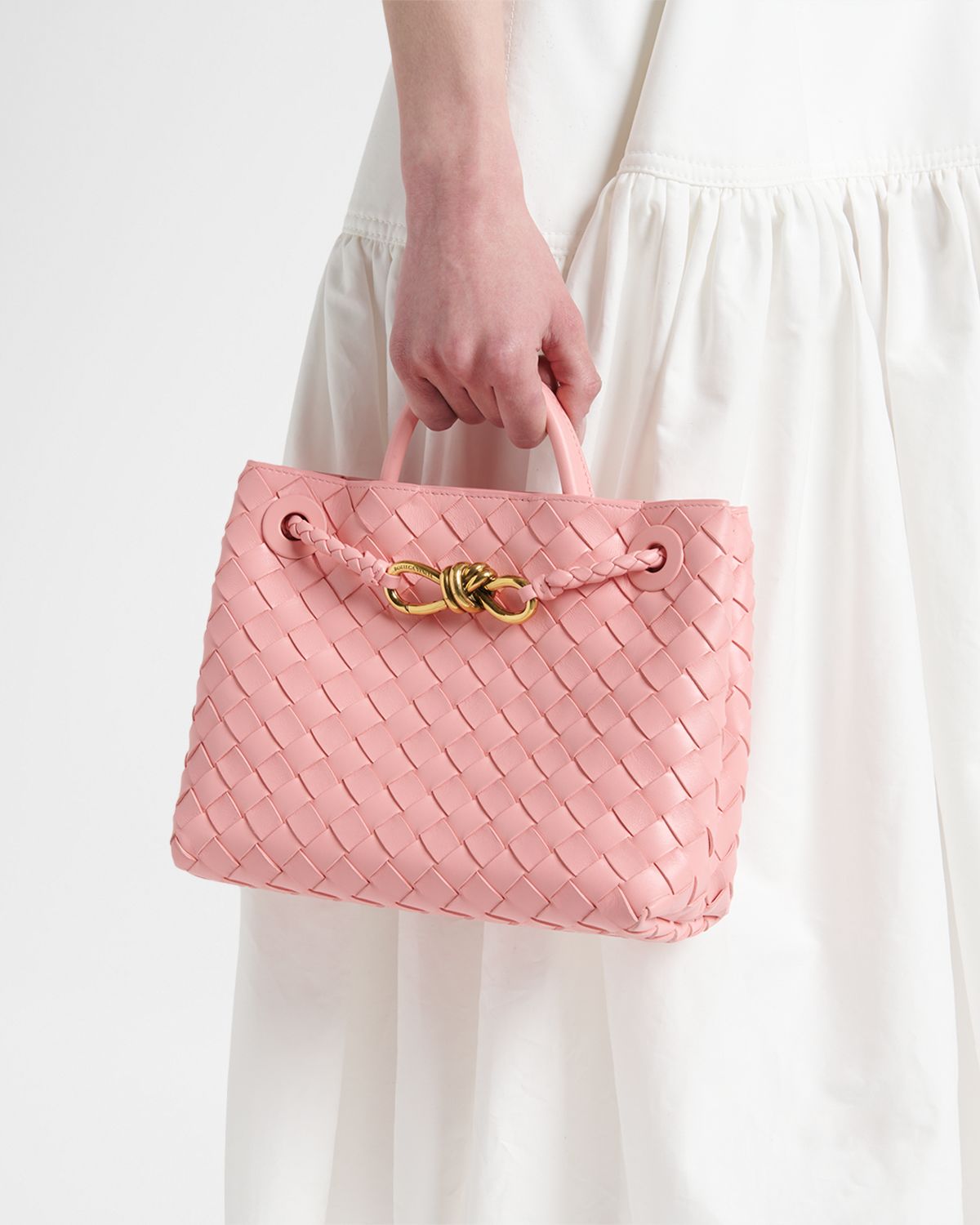 Bottega Veneta Andiamo Small Leather Top-Handle Bag