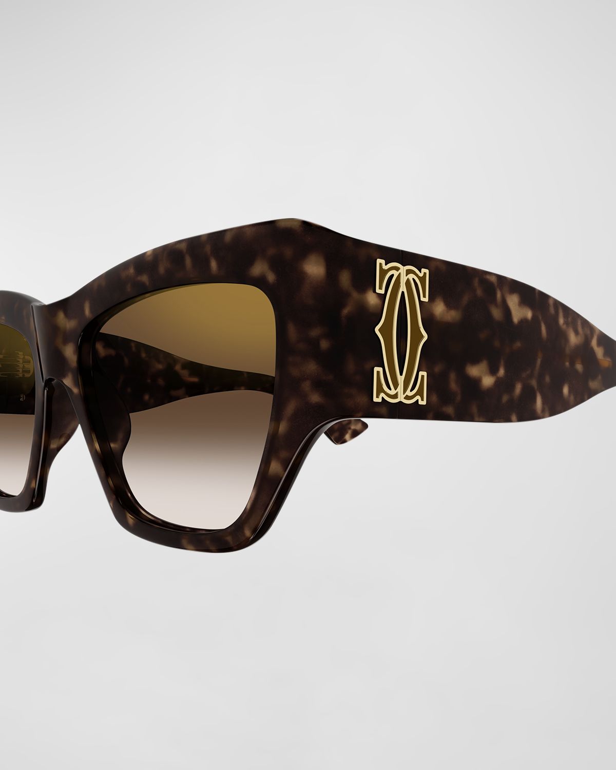 Cartier Monogram Acetate Cat-Eye Sunglasses