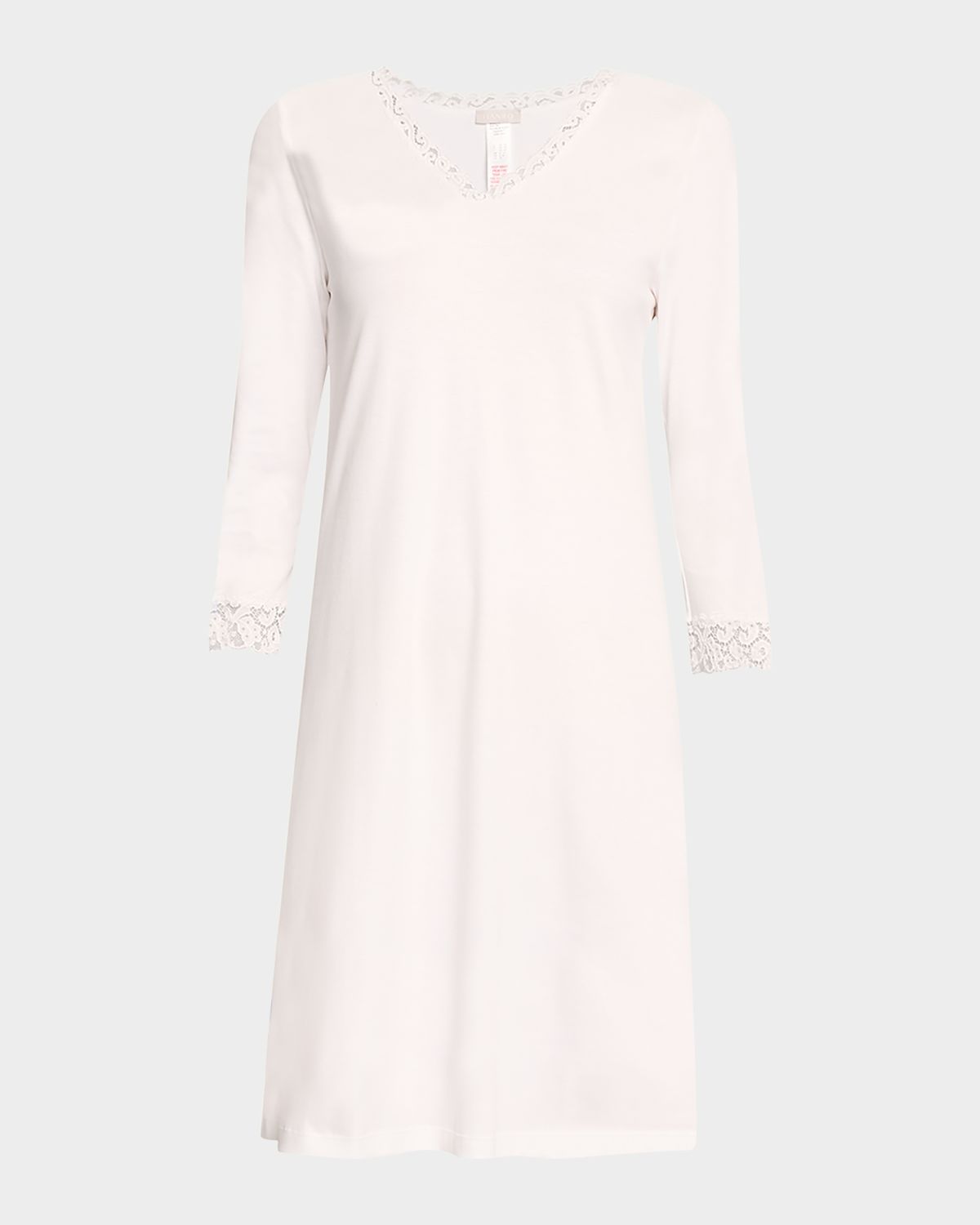 Hanro Moments Lace-Trim Cotton Nightgown | Thumbnail 7