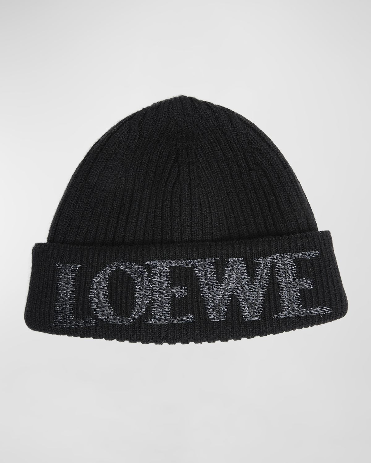 Loewe Blurred Logo Wool Beanie