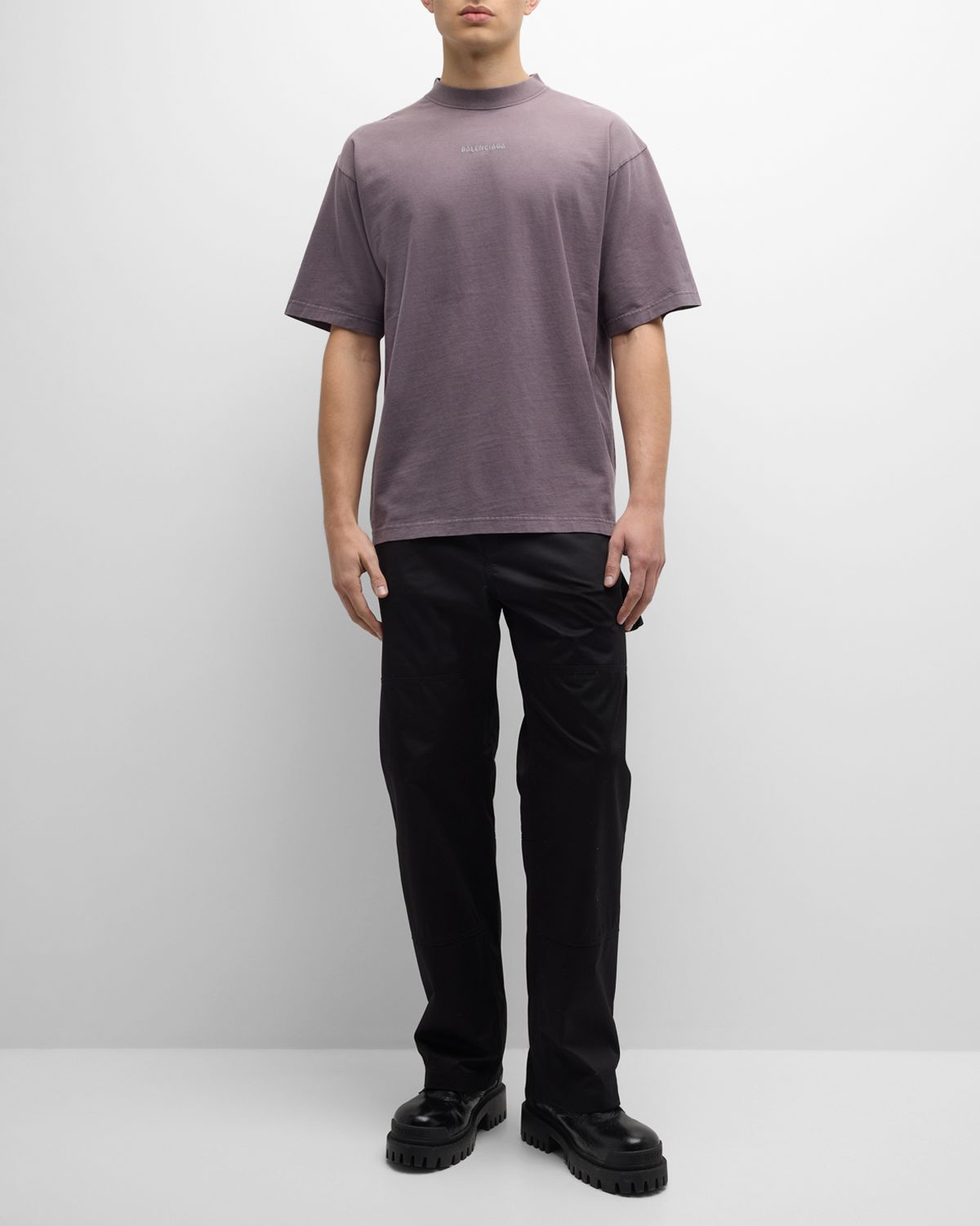 Balenciaga Men 's  Back T Shirt Medium Fit