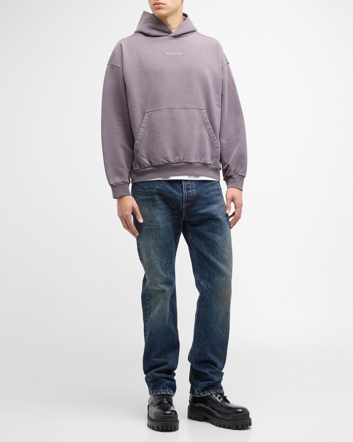 Balenciaga Men 's  Back Hoodie Medium Fit