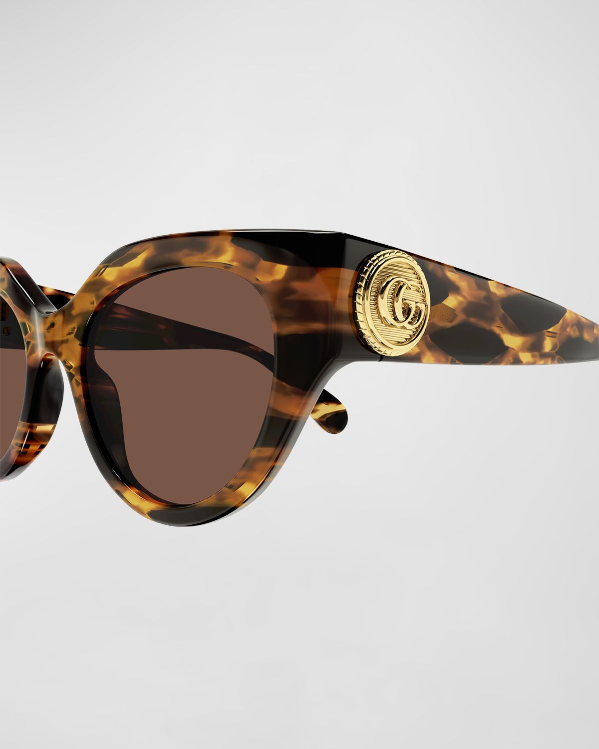Gucci GG Emblem Acetate Cat-Eye Sunglasses