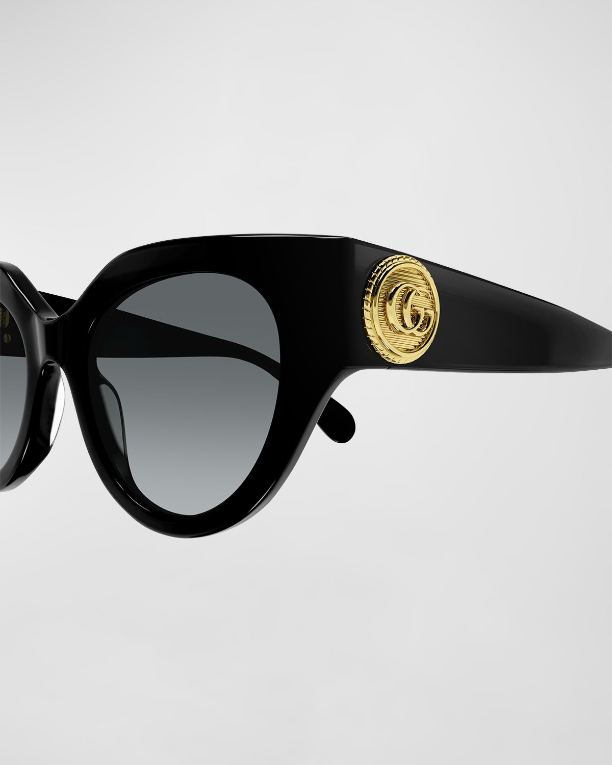 Gucci GG Emblem Acetate Cat-Eye Sunglasses