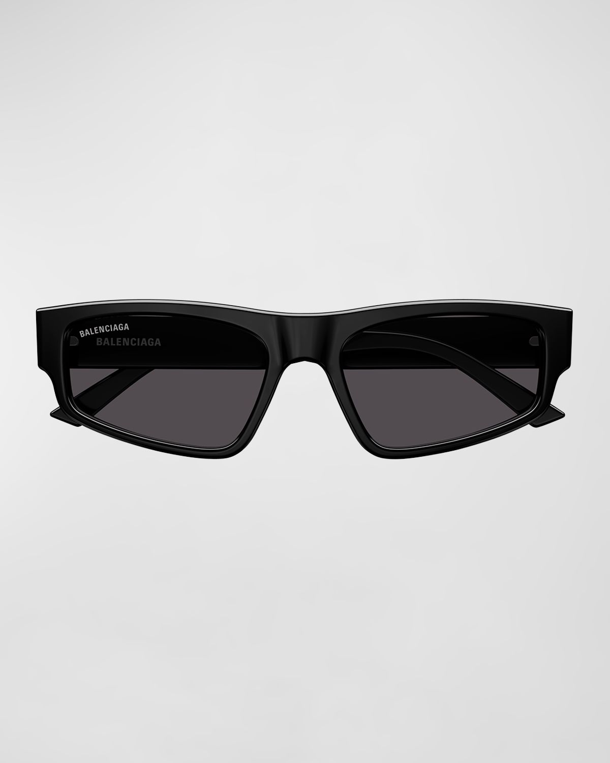 Balenciaga Logo Acetate Rectangle Sunglasses