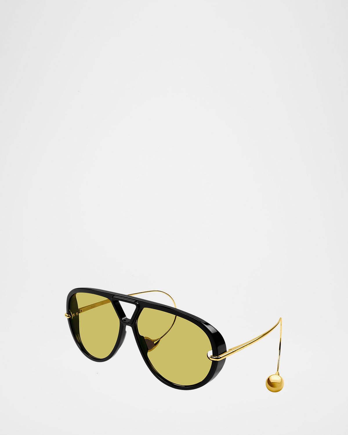 Bottega Veneta Geometric Acetate & Metal Alloy Aviator Sunglasses | Thumbnail 5 Bottega Veneta Geometric Acetate & Metal Alloy Aviator Sunglasses | Thumbnail 5