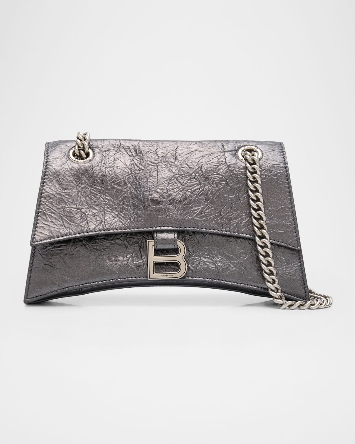 Balenciaga Crush Small Metallic Chain Bag