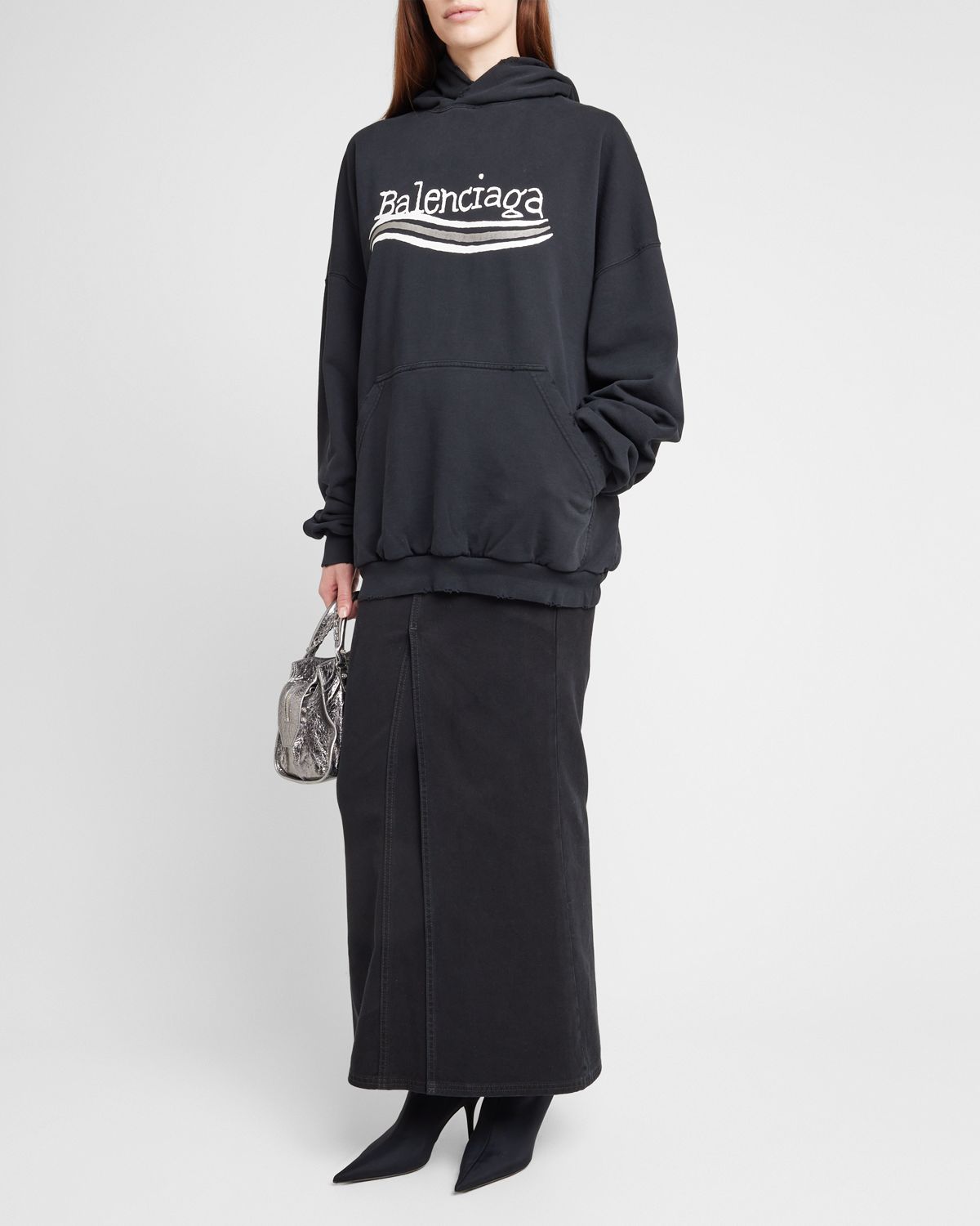 Balenciaga Hand-Drawn Political Campaign Oversized Hoodie