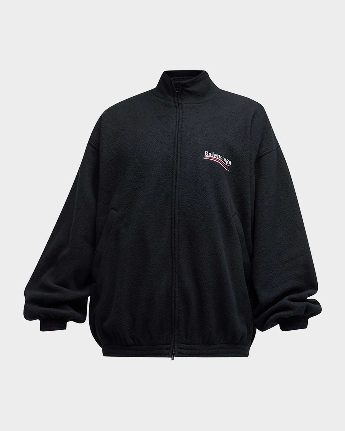 Balenciaga Men 's Political Campaign Zip-Up Jacket