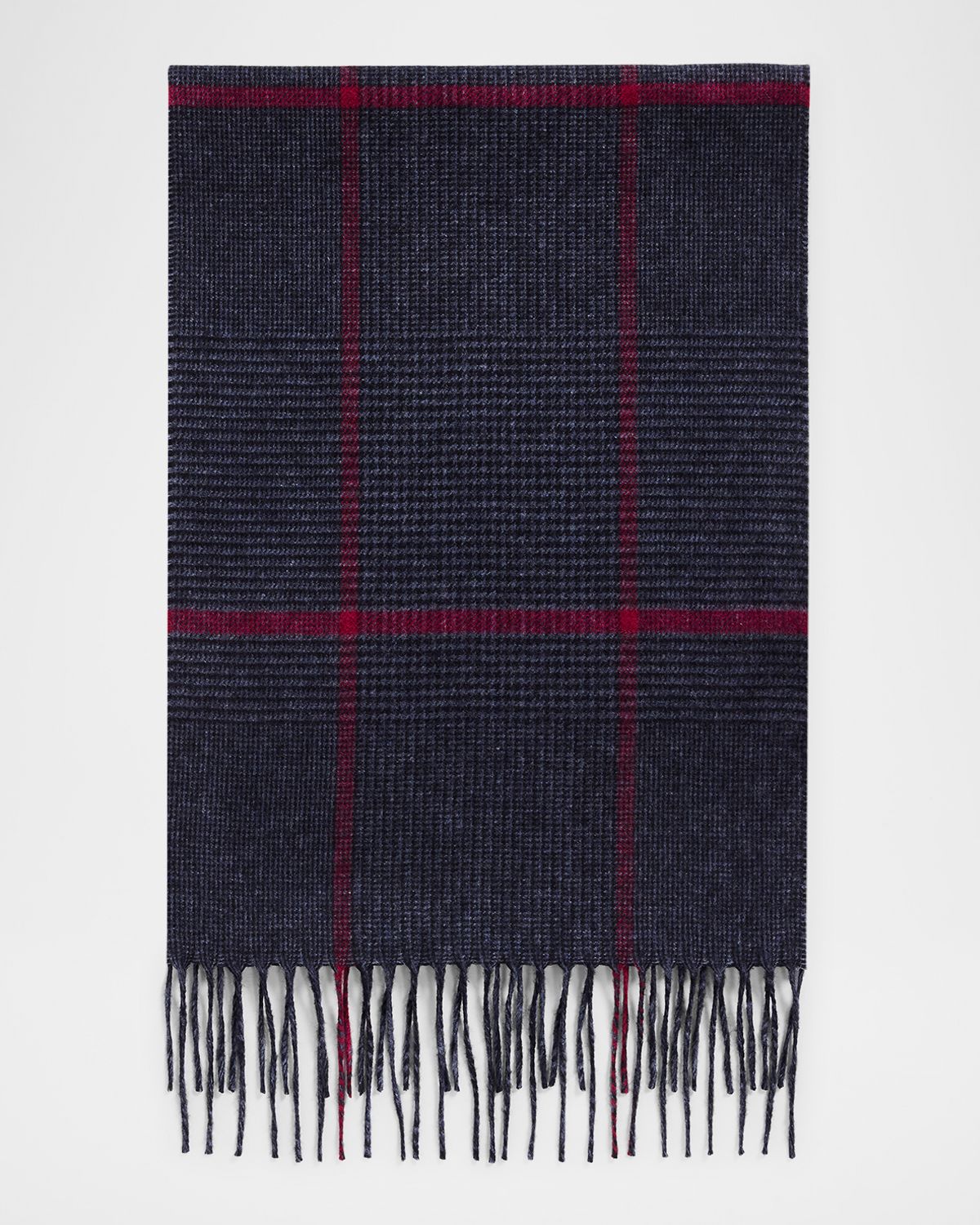 PIACENZA 1733 Men 's Silk-Cashmere Check Scarf