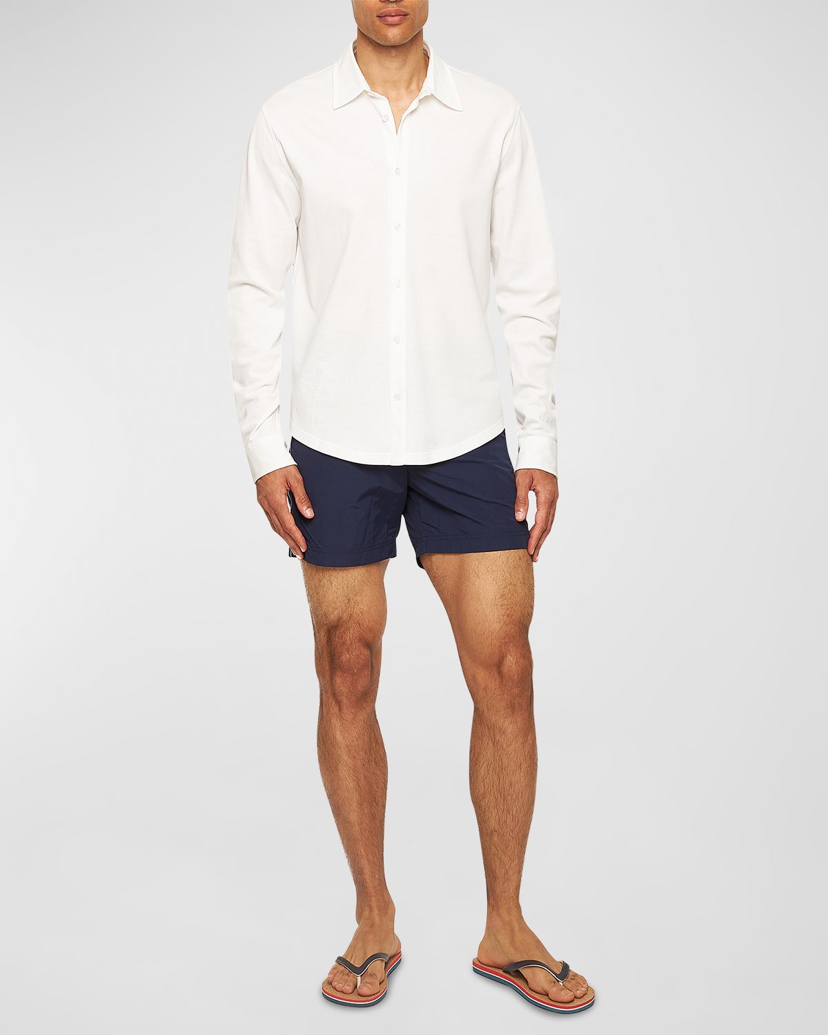 Orlebar Brown Men 's Giles Pique Button-Down Shirt