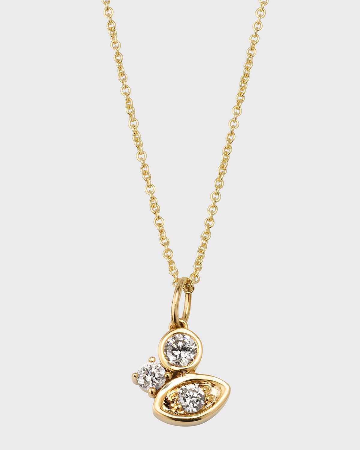Sydney Evan Diamond Marquise Eye Cluster Charm Necklace