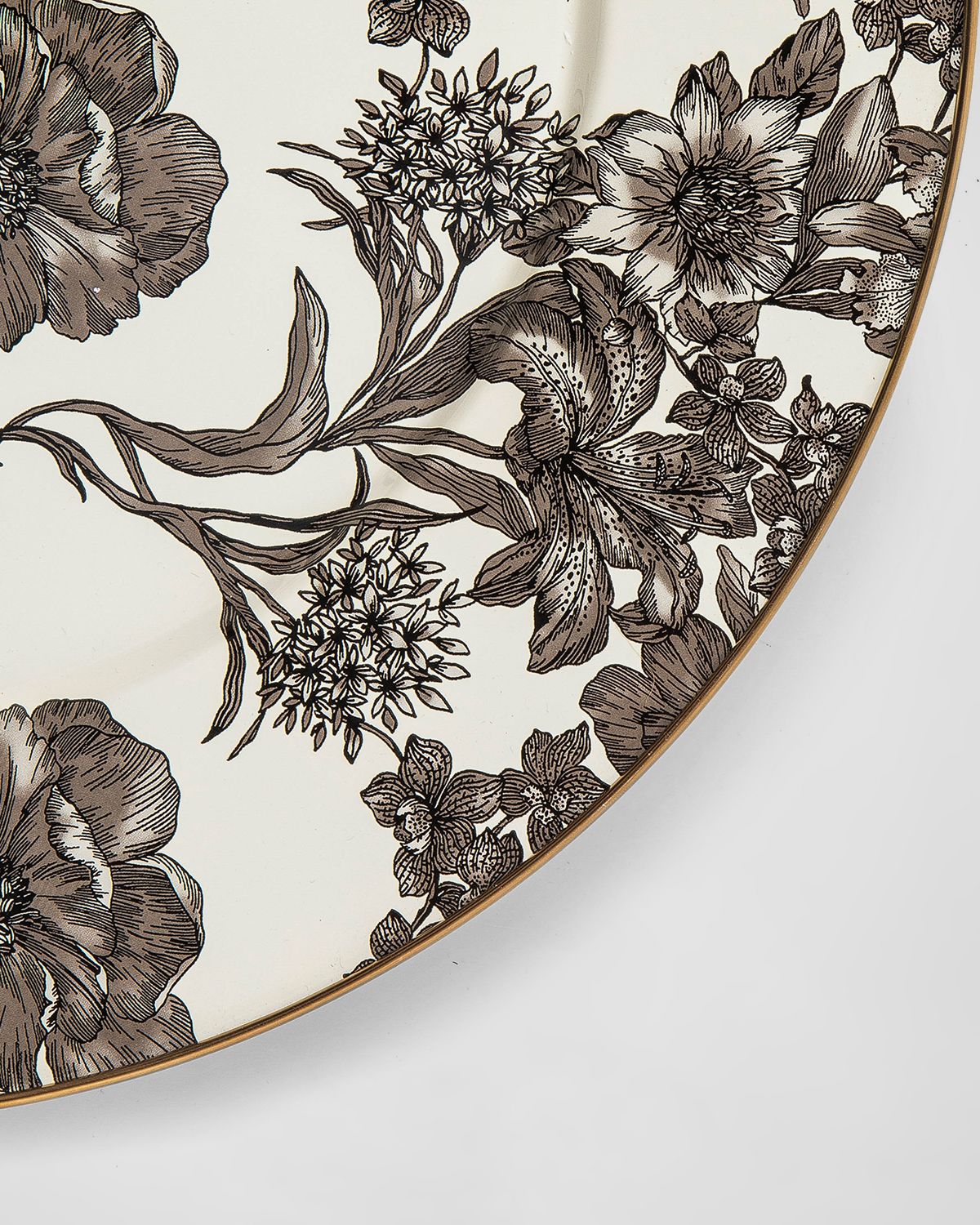 MacKenzie-Childs Sterling English Garden Enamel Serving Platter