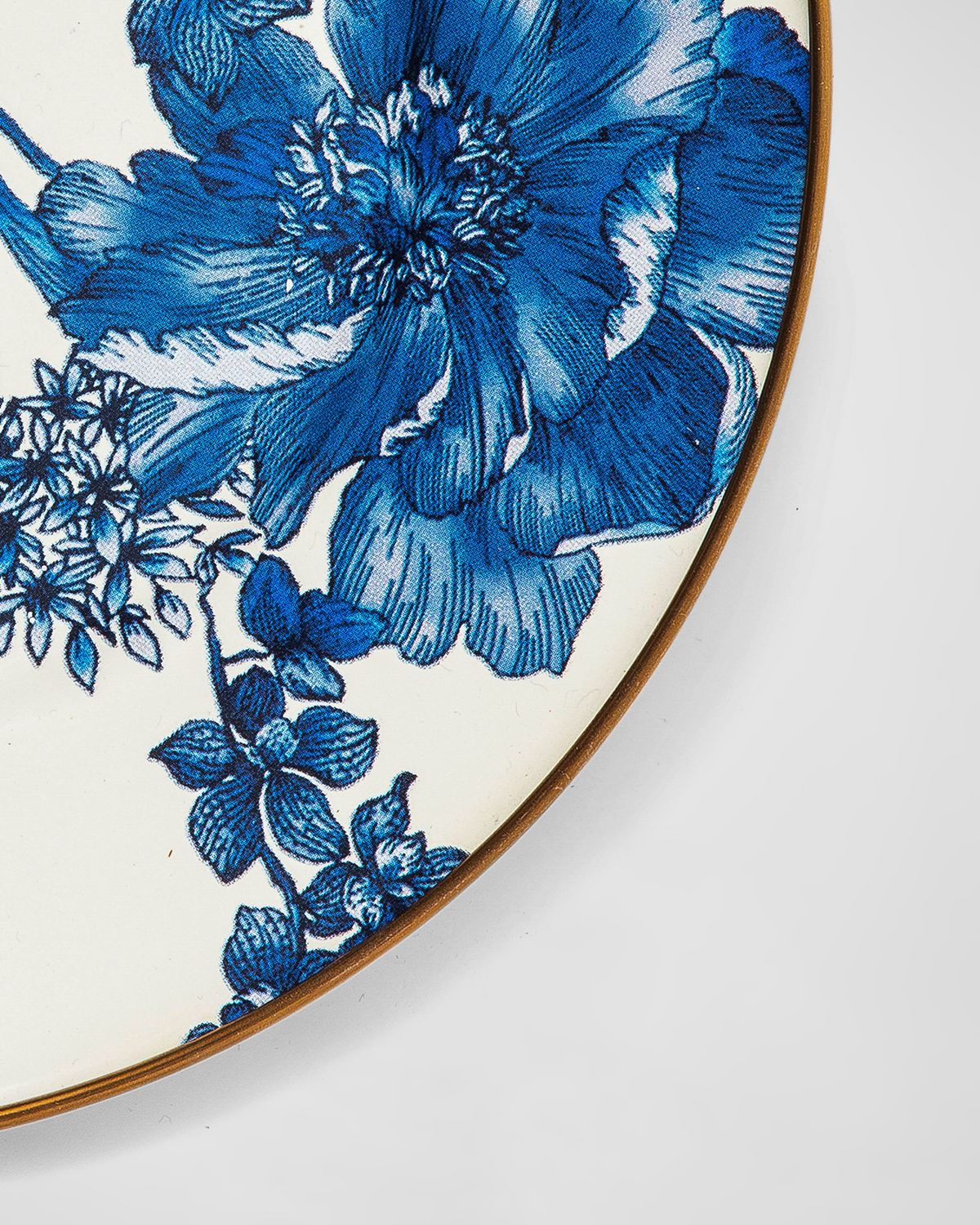 MacKenzie-Childs Royal English Garden Enamel Salad/Dessert Plate