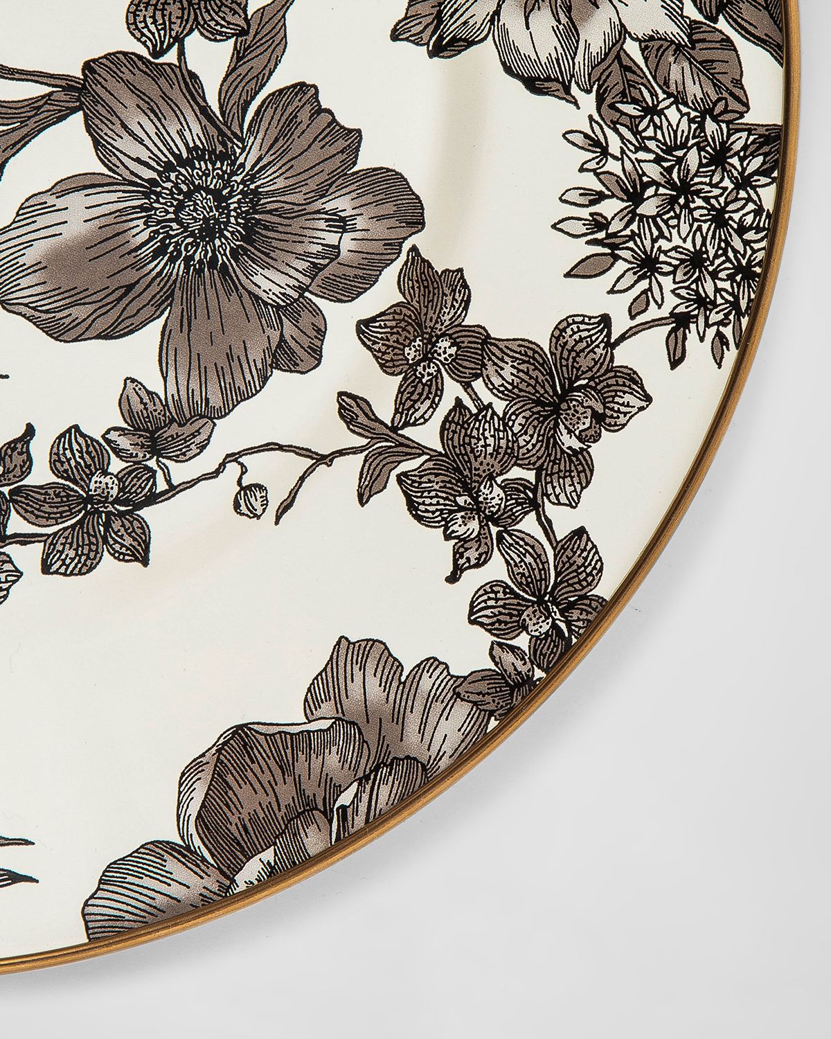 MacKenzie-Childs Sterling English Garden Enamel Dinner Plate