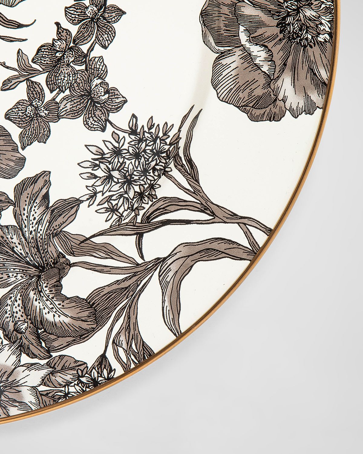 MacKenzie-Childs Sterling English Garden Enamel Charger Plate