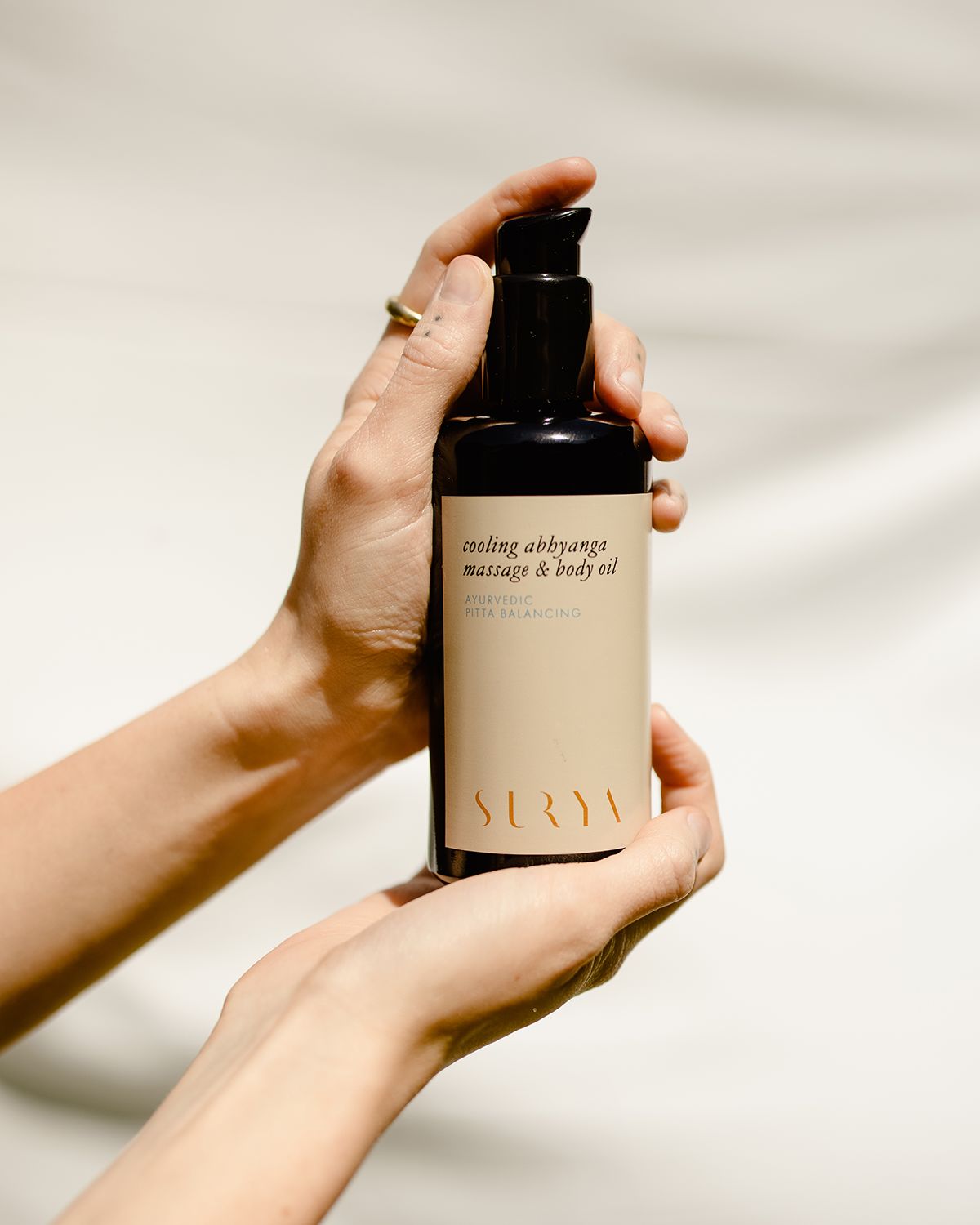 Surya Cooling Abhyanga Massage Body Oil, 6.7 oz.