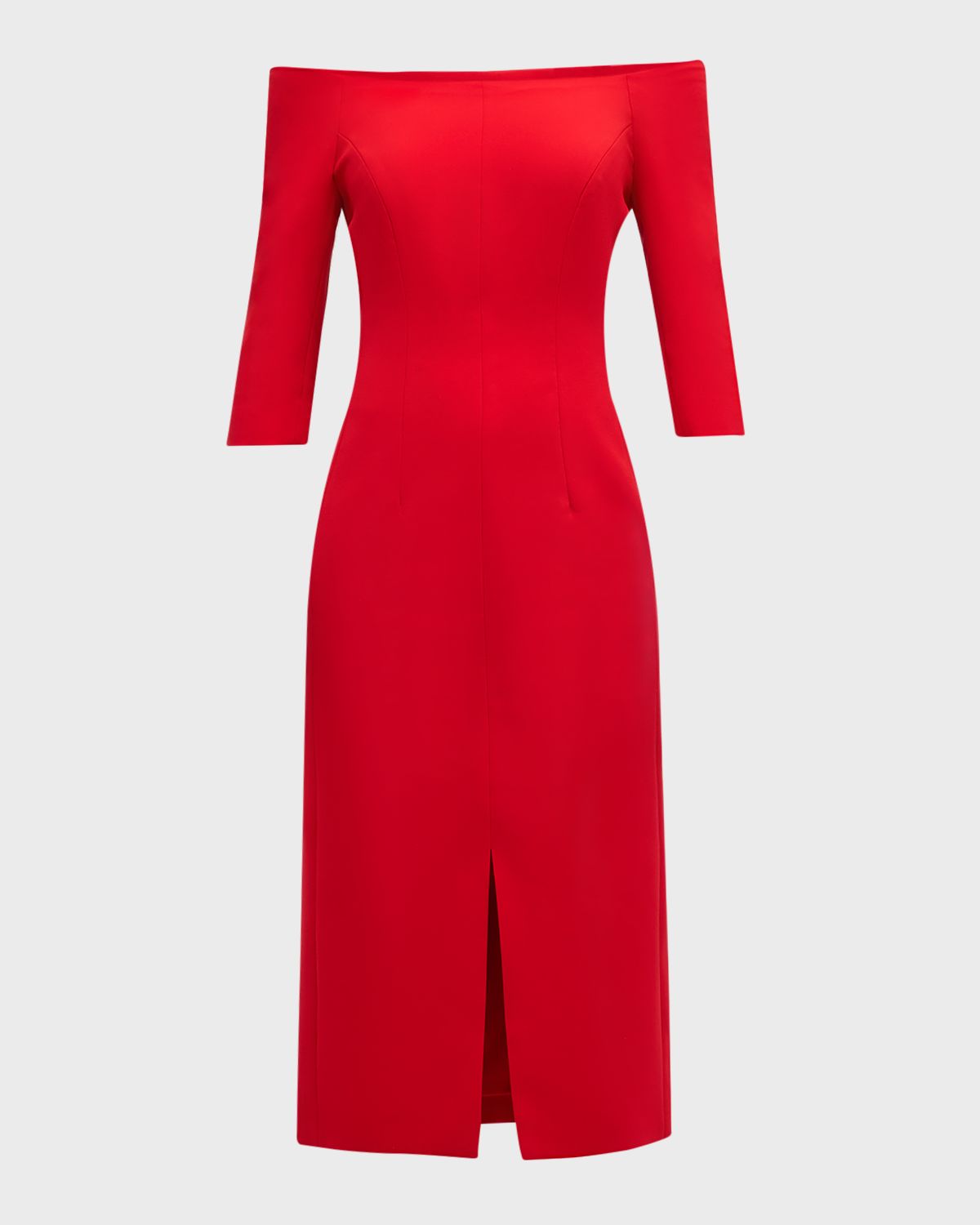 Carolina Herrera Off-Shoulder Midi Dress
