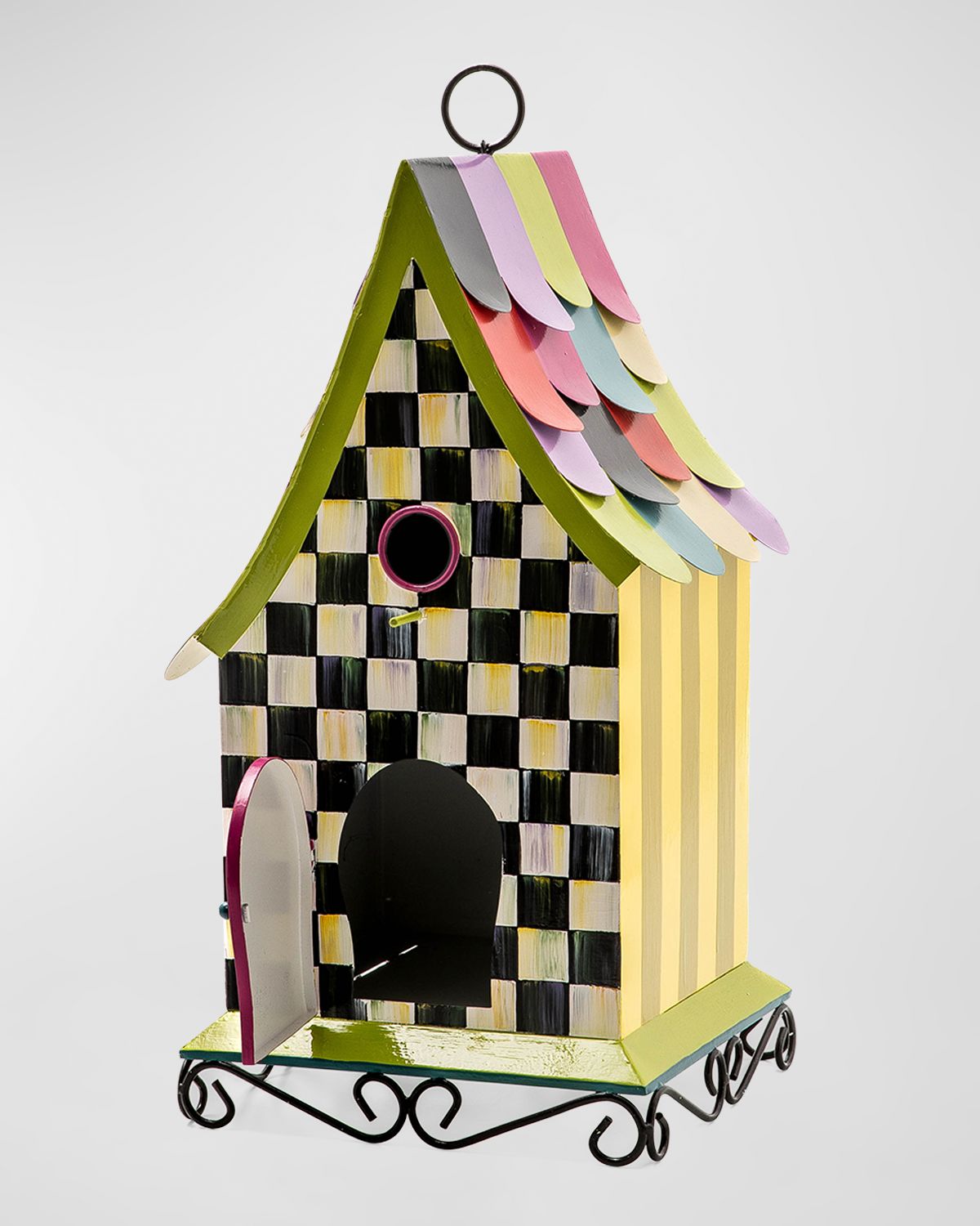 MacKenzie-Childs Courtly Cottage Birdhouse