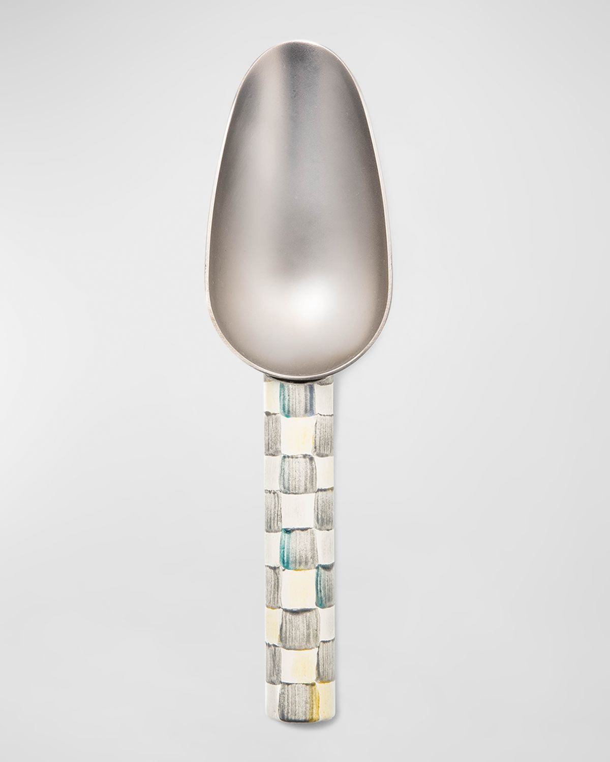 MacKenzie-Childs Sterling Check Enamel Scoop