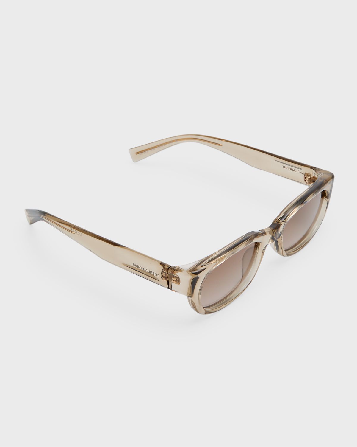 Saint Laurent Logo Acetate Rectangle Sunglasses | Thumbnail 6 Saint Laurent Logo Acetate Rectangle Sunglasses | Thumbnail 6
