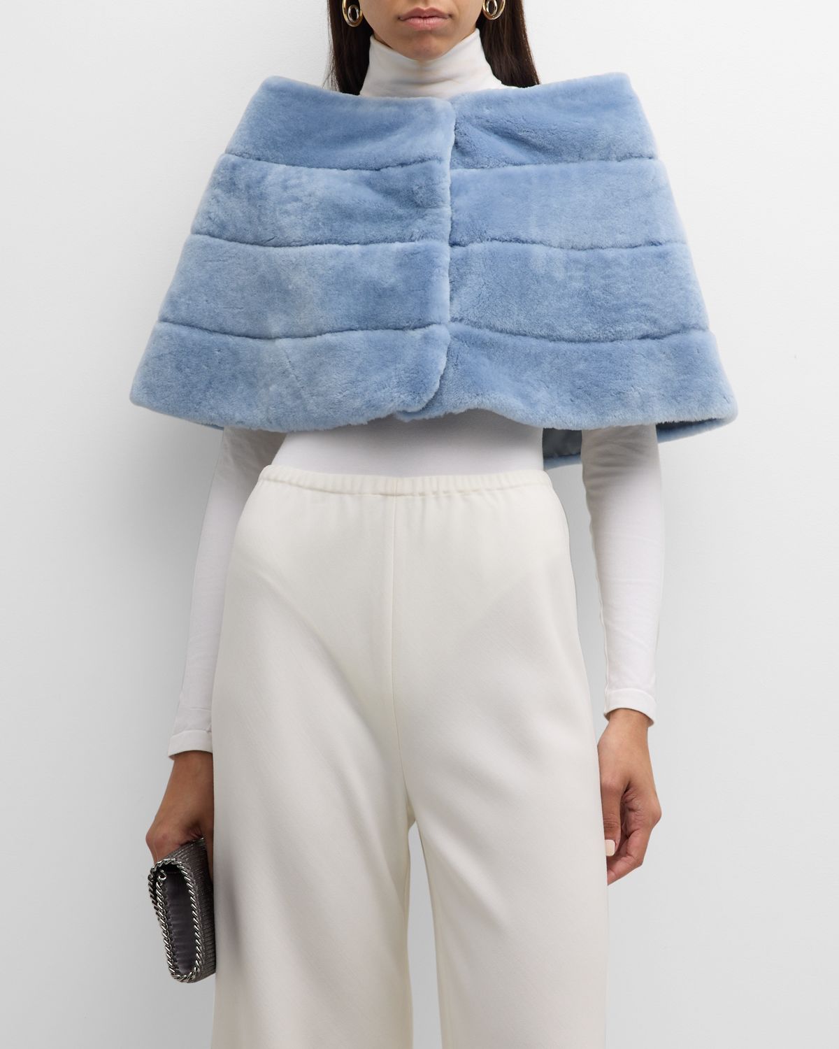 Gorski Horizontal Lamb Shearling Cape | Thumbnail 7 Gorski Horizontal Lamb Shearling Cape | Thumbnail 7