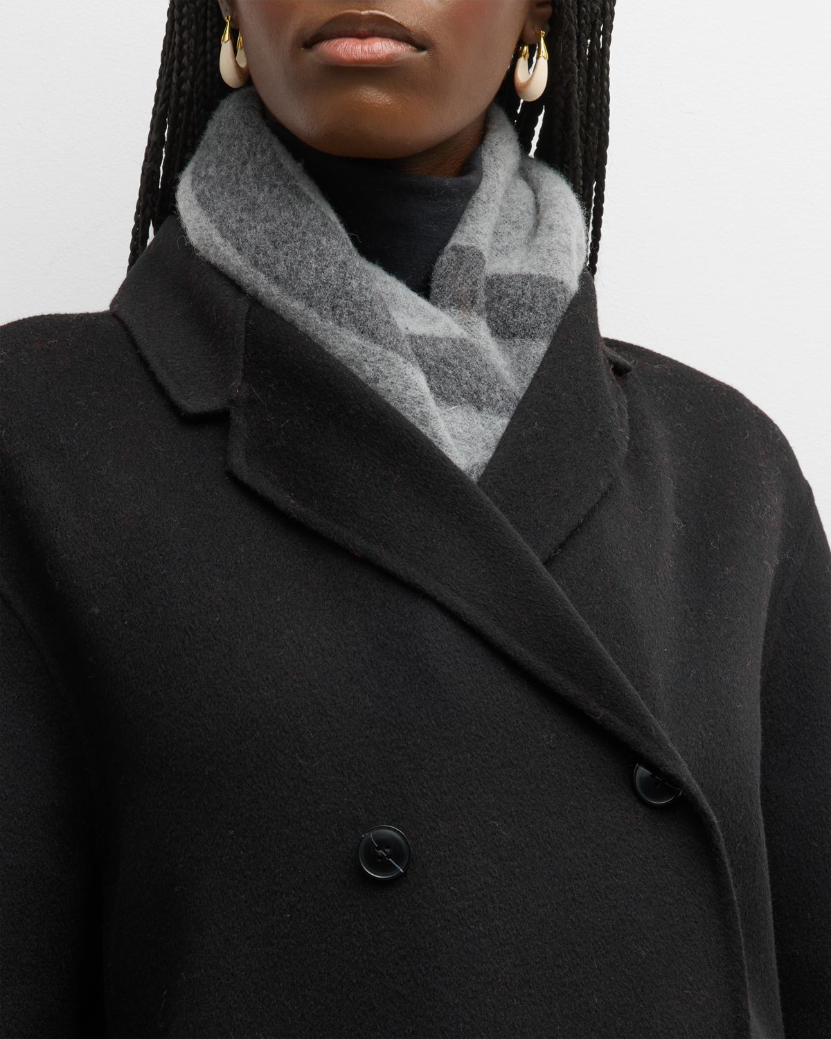 Toteme Monogram Jacquard Wool Scarf