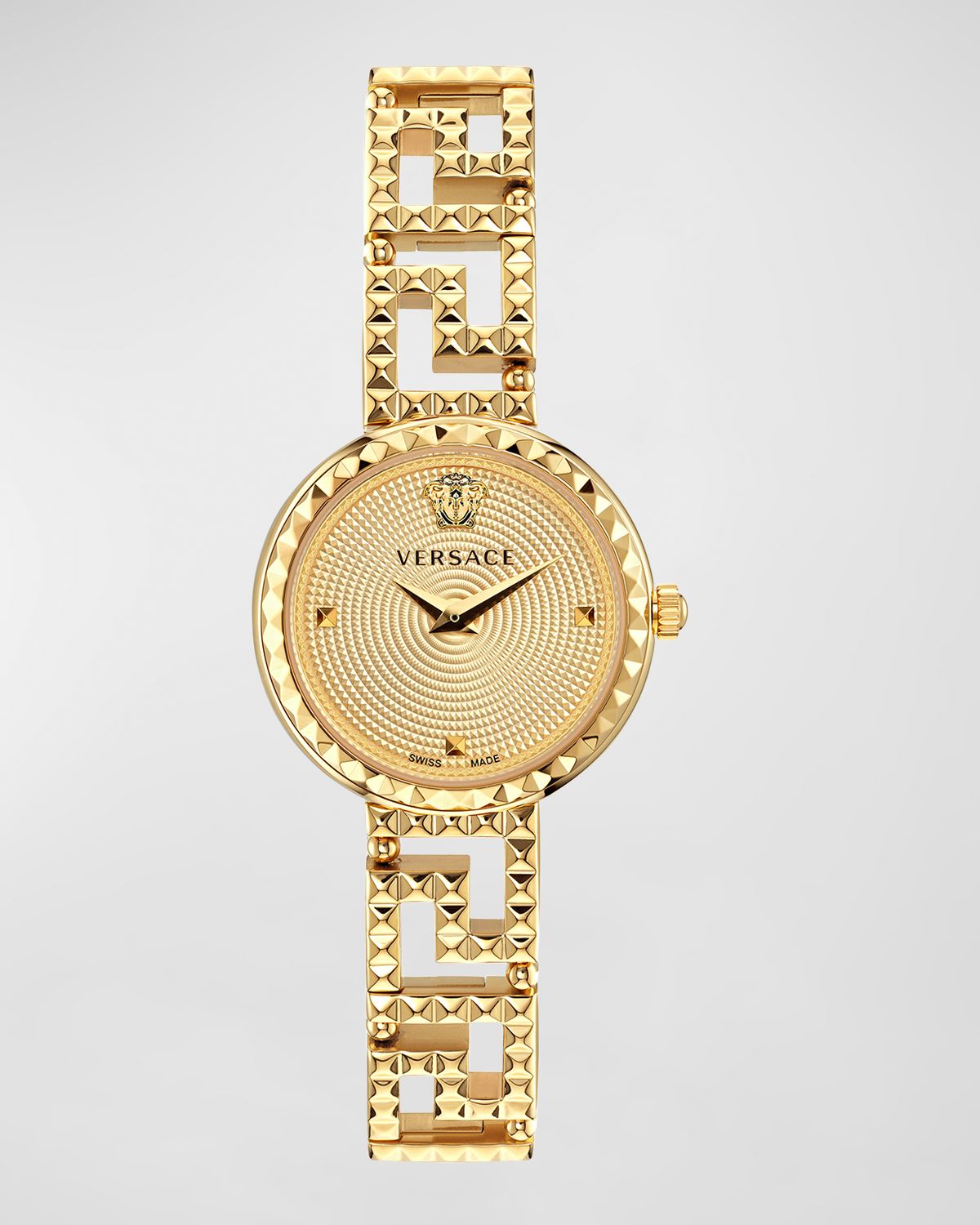 Versace 28mm Greca Goddess Watch with Bracelet Strap, Gold Plated | Thumbnail 6