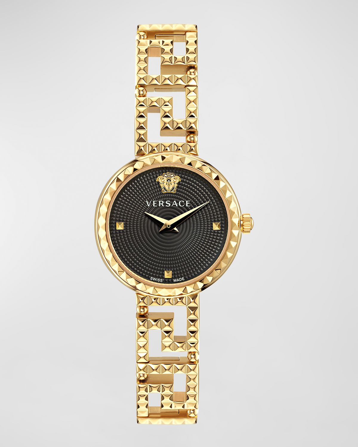 Versace 28mm Greca Goddess Watch with Bracelet Strap, Black | Thumbnail 6 Versace 28mm Greca Goddess Watch with Bracelet Strap, Black | Thumbnail 6
