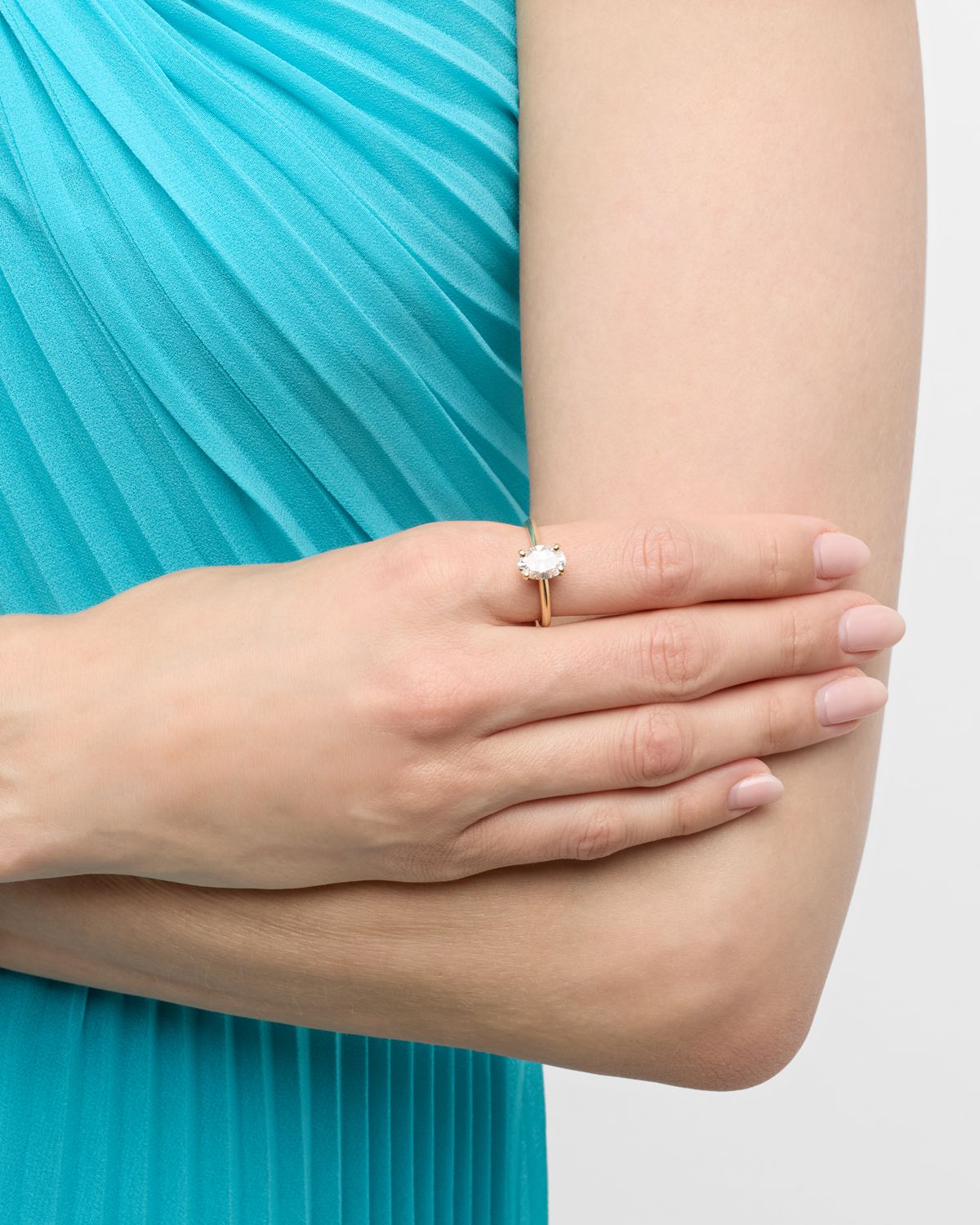 Neiman Marcus Lab Grown Diamonds Lab Grown Diamond 18K Yellow Gold Ring, 1.75tcw, Size 6