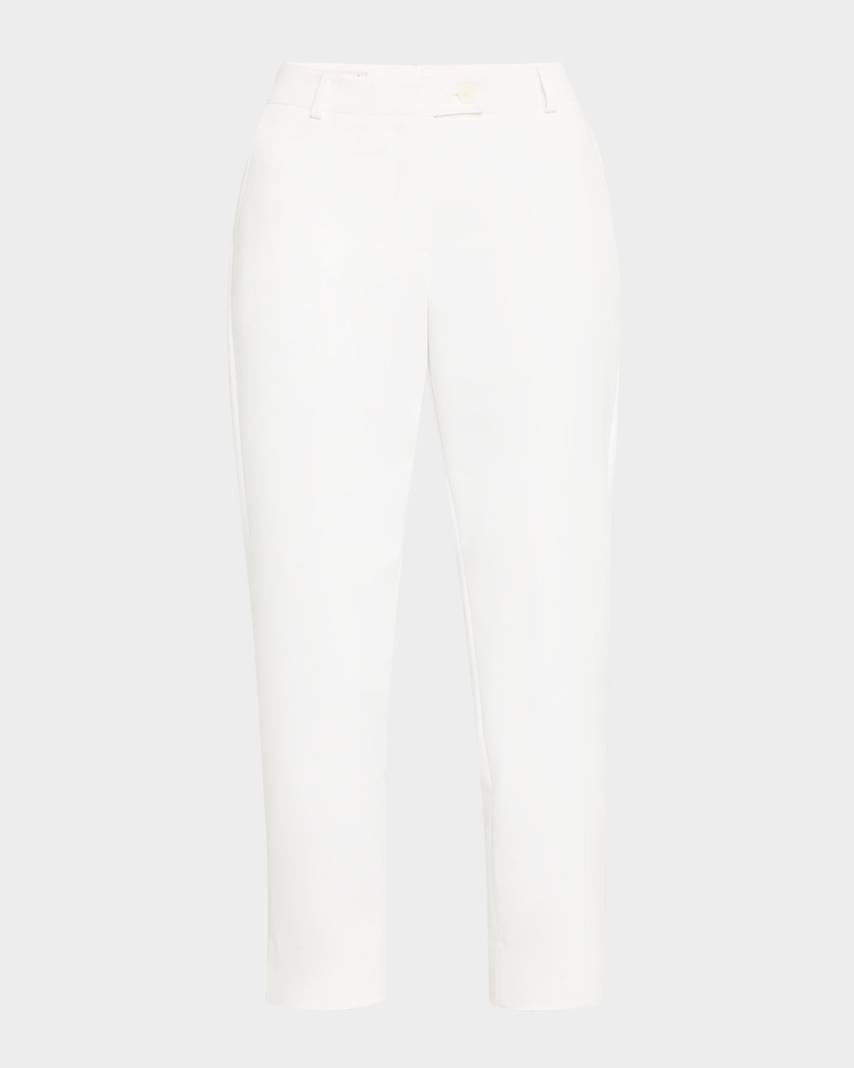 Maison Common Mid-Rise Slim-Leg Ankle Cotton-Blend Pants