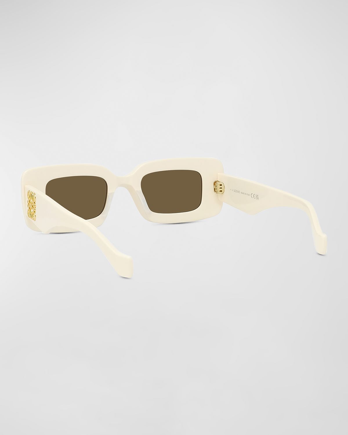 Loewe Men 's Anagram Acetate-Nylon Rectangle Sunglasses | Thumbnail 2