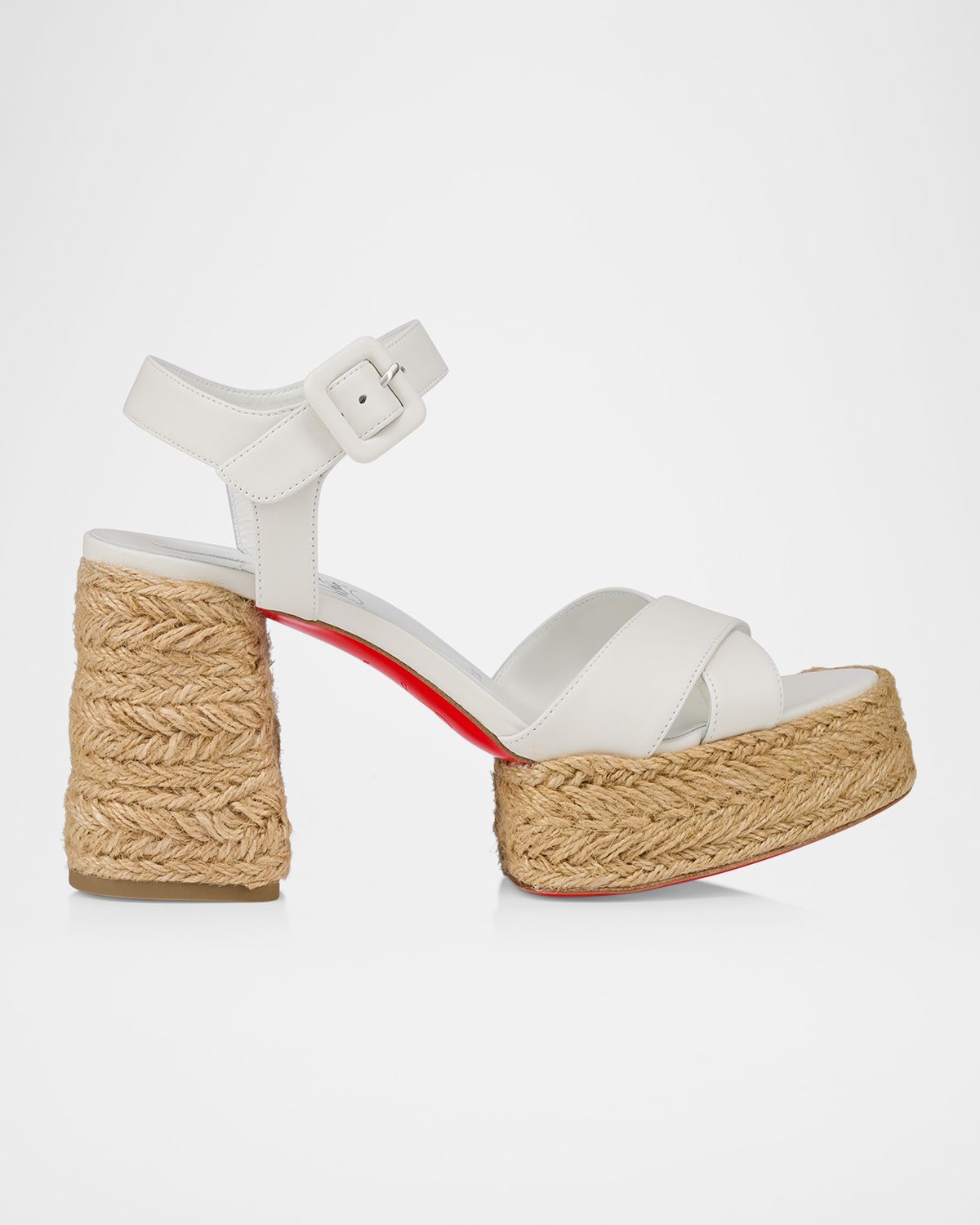 Christian Louboutin 70mm Calakala Leather Crisscross Espadrille Sandals | Thumbnail 5 Christian Louboutin 70mm Calakala Leather Crisscross Espadrille Sandals | Thumbnail 5