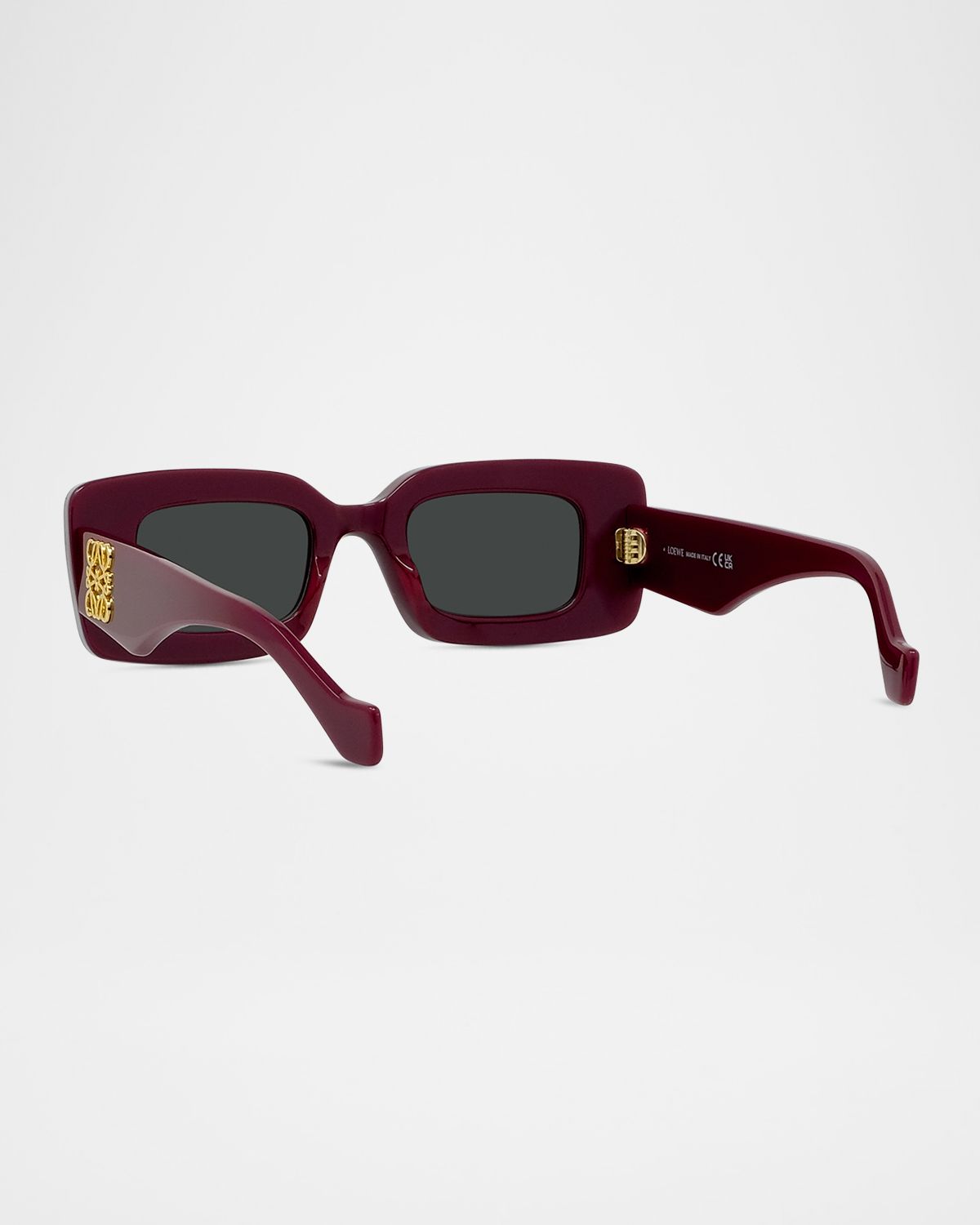 Loewe Anagram Beveled Acetate Rectangle Sunglasses