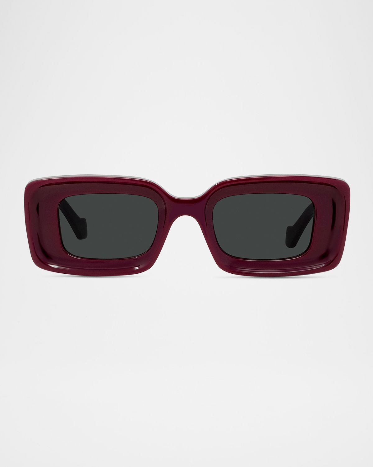 Loewe Anagram Beveled Acetate Rectangle Sunglasses