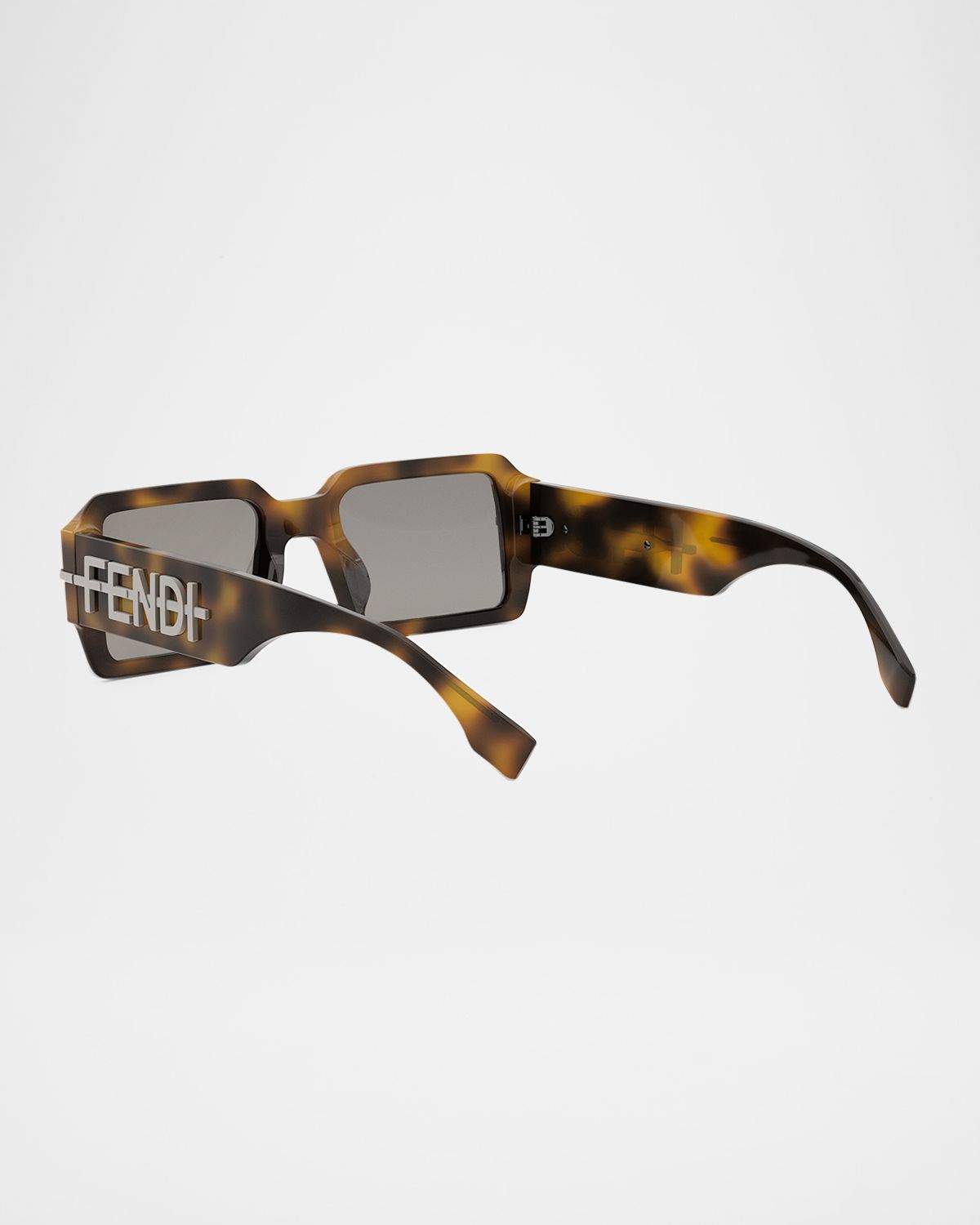 Fendi Men 's graphy Acetate Rectangle Sunglasses