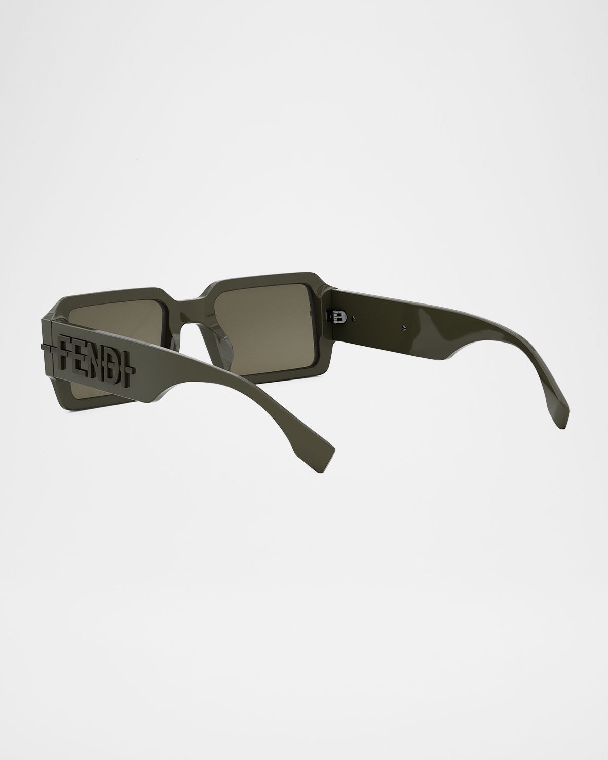 Fendi Men 's graphy Acetate Rectangle Sunglasses