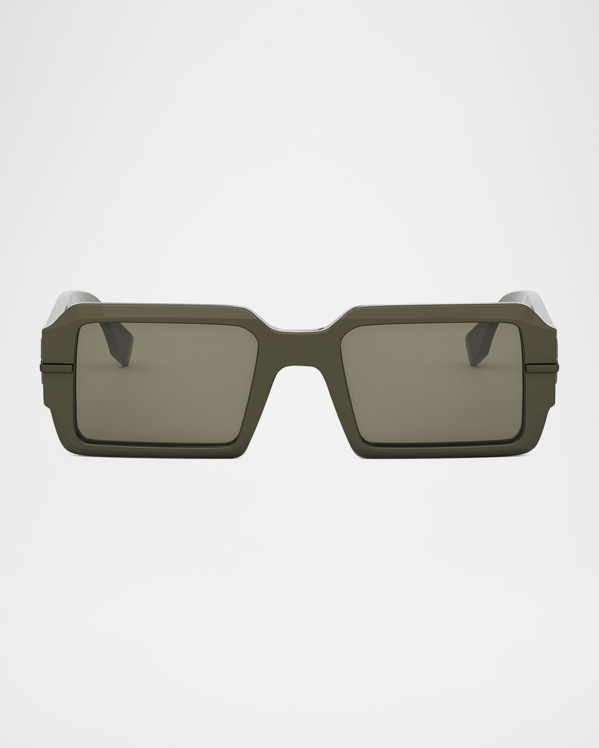 Fendi Men 's graphy Acetate Rectangle Sunglasses