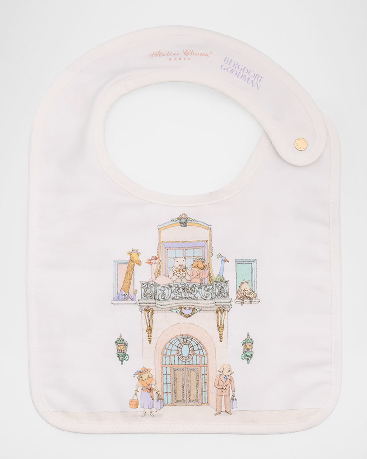 Atelier Choux x Bergdorf Goodman Satin Bib | Thumbnail 4
