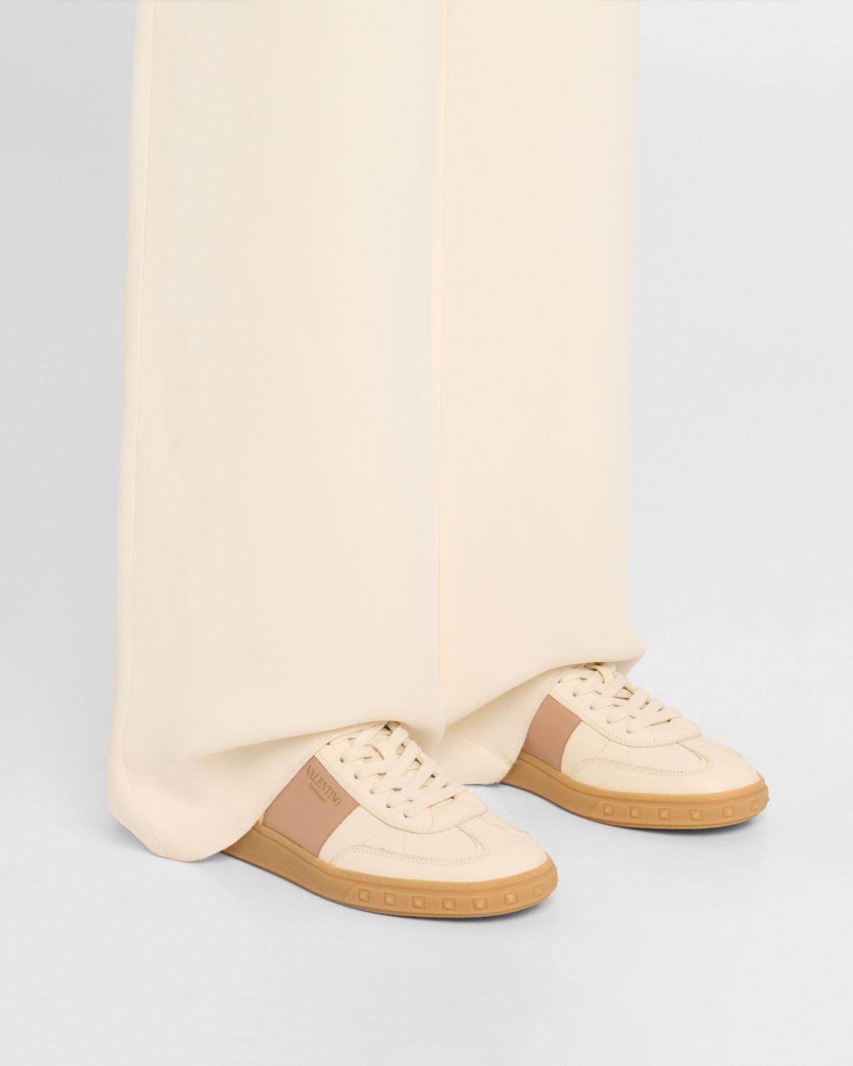 Valentino Garavani Upvillage Bicolor Stripe Low-Top Sneakers