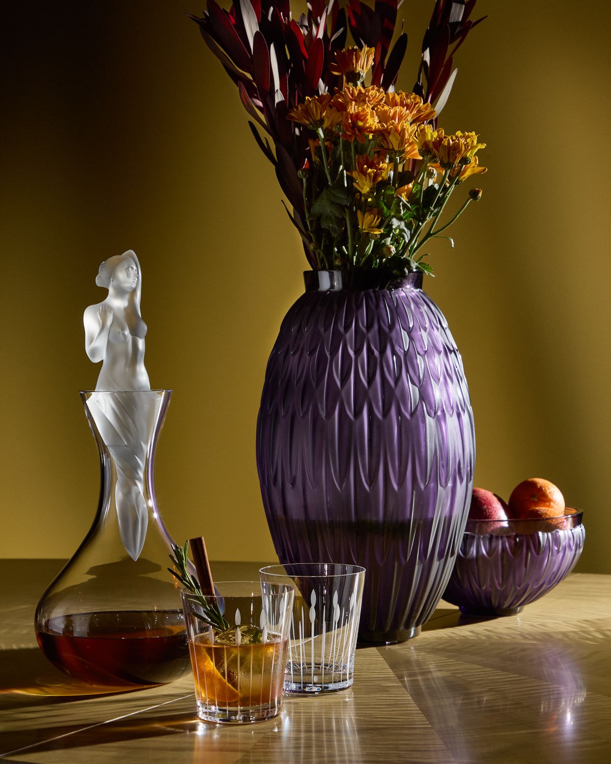 Lalique Buds Lotus Tumbler