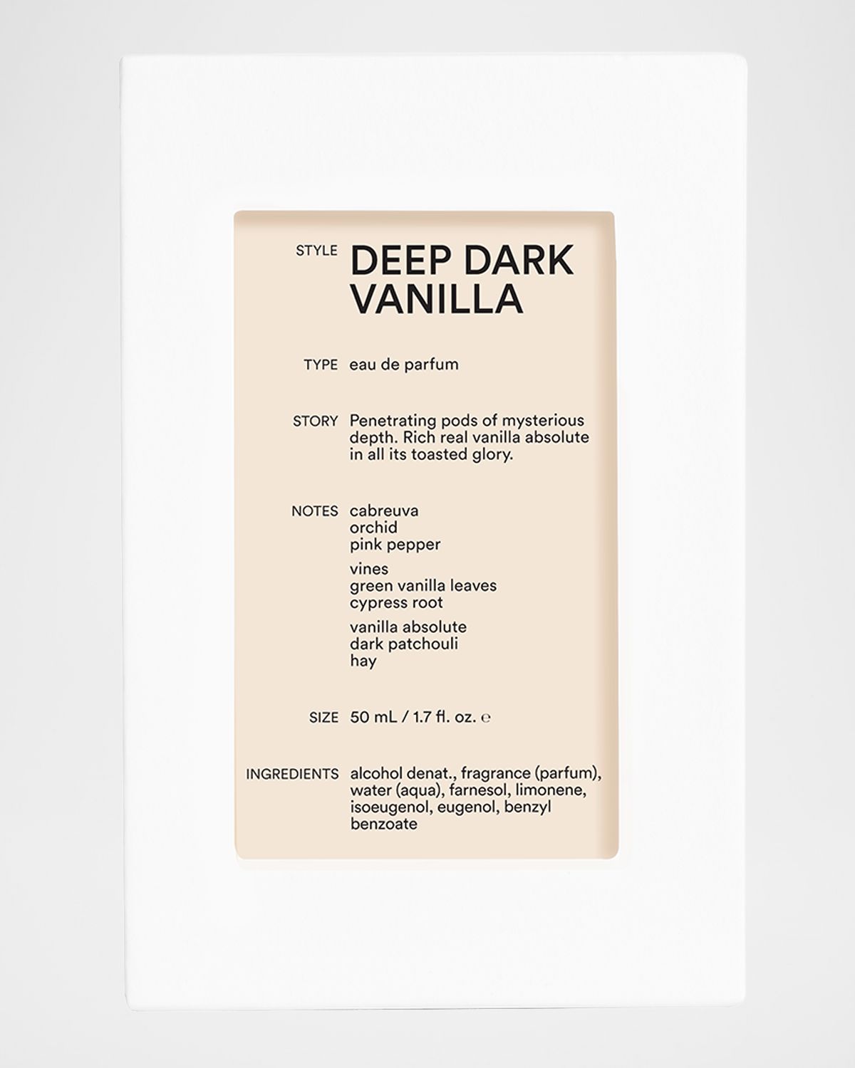 D.S. & DURGA Deep Dark Vanilla Eau de Parfum, 1.6 oz.