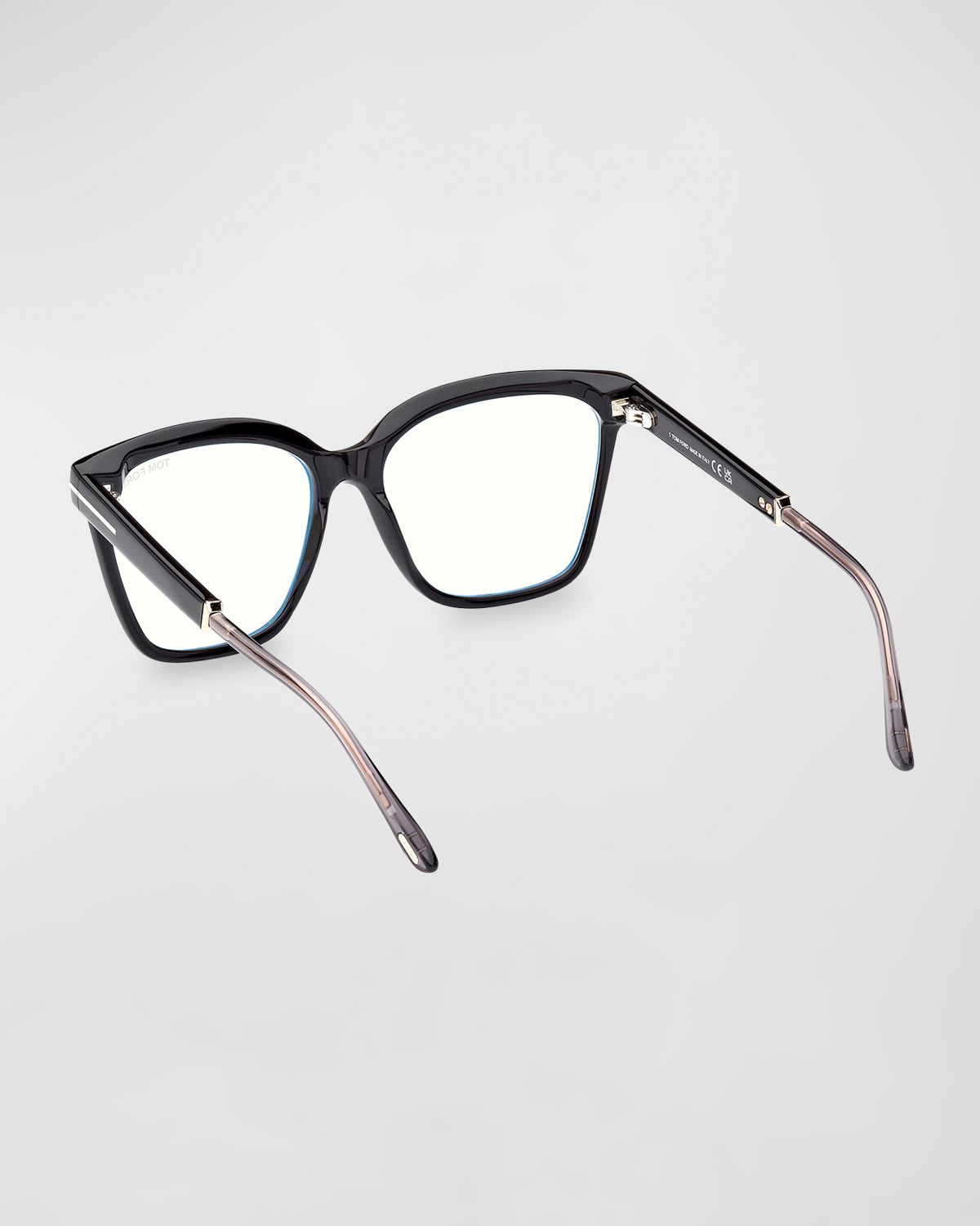TOM FORD Blue Blocking Two-Tone Acetate Square Glasses