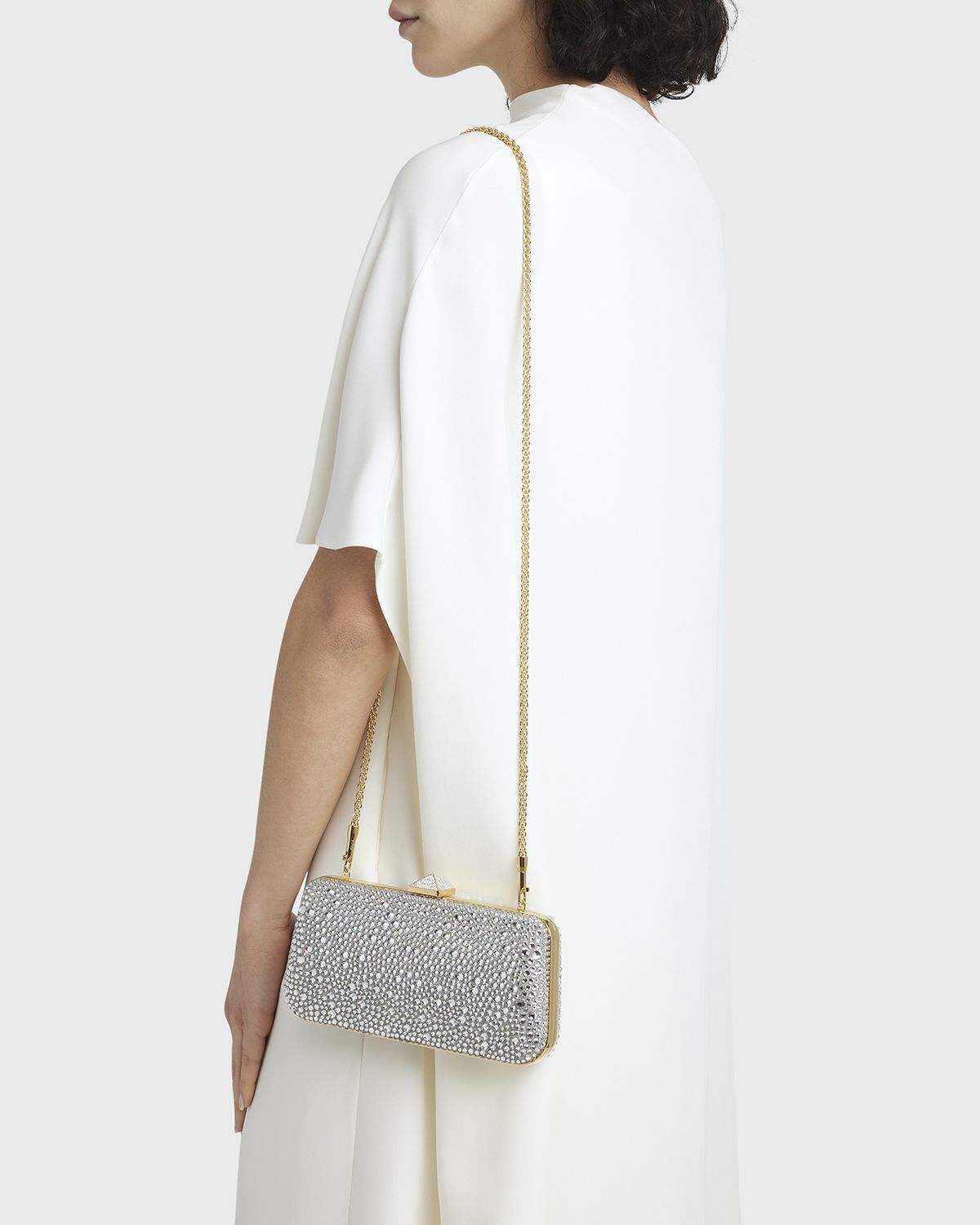 Valentino Garavani Carry Secrets Sparkling Rhinestones Clutch Bag