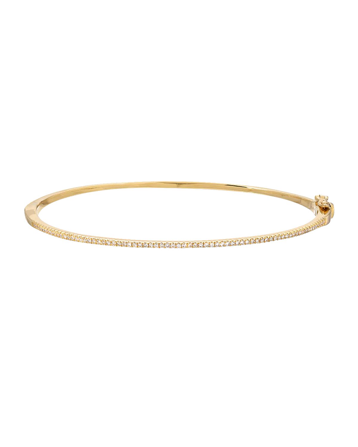 Zoe Lev Jewelry 14K Gold Diamond Bangle Bracelet | Thumbnail 2